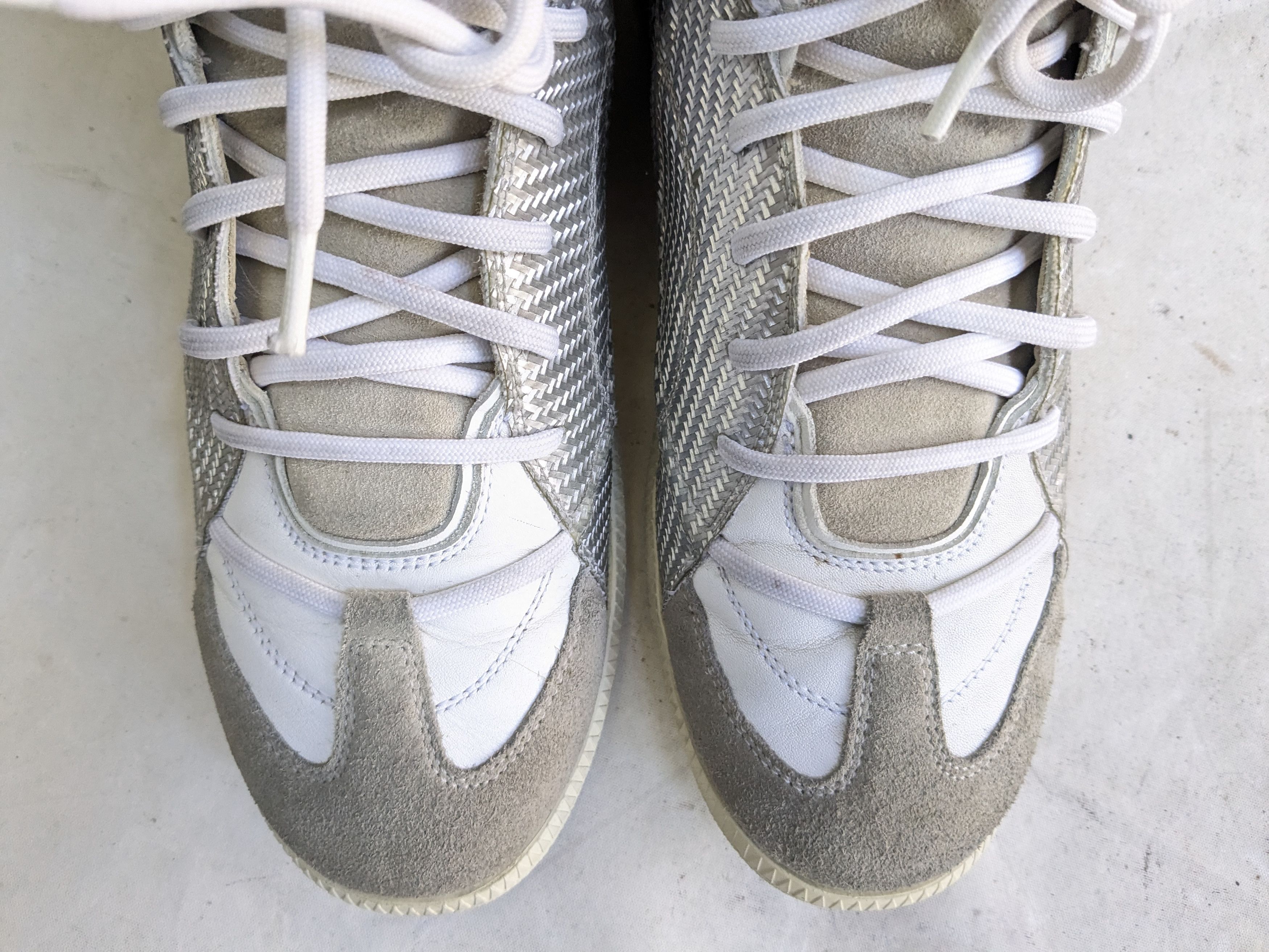Maison Margiela Maison Margiela High Tops Sneakers 9 42 White Silver Size US 9 / EU 42 - 7 Thumbnail