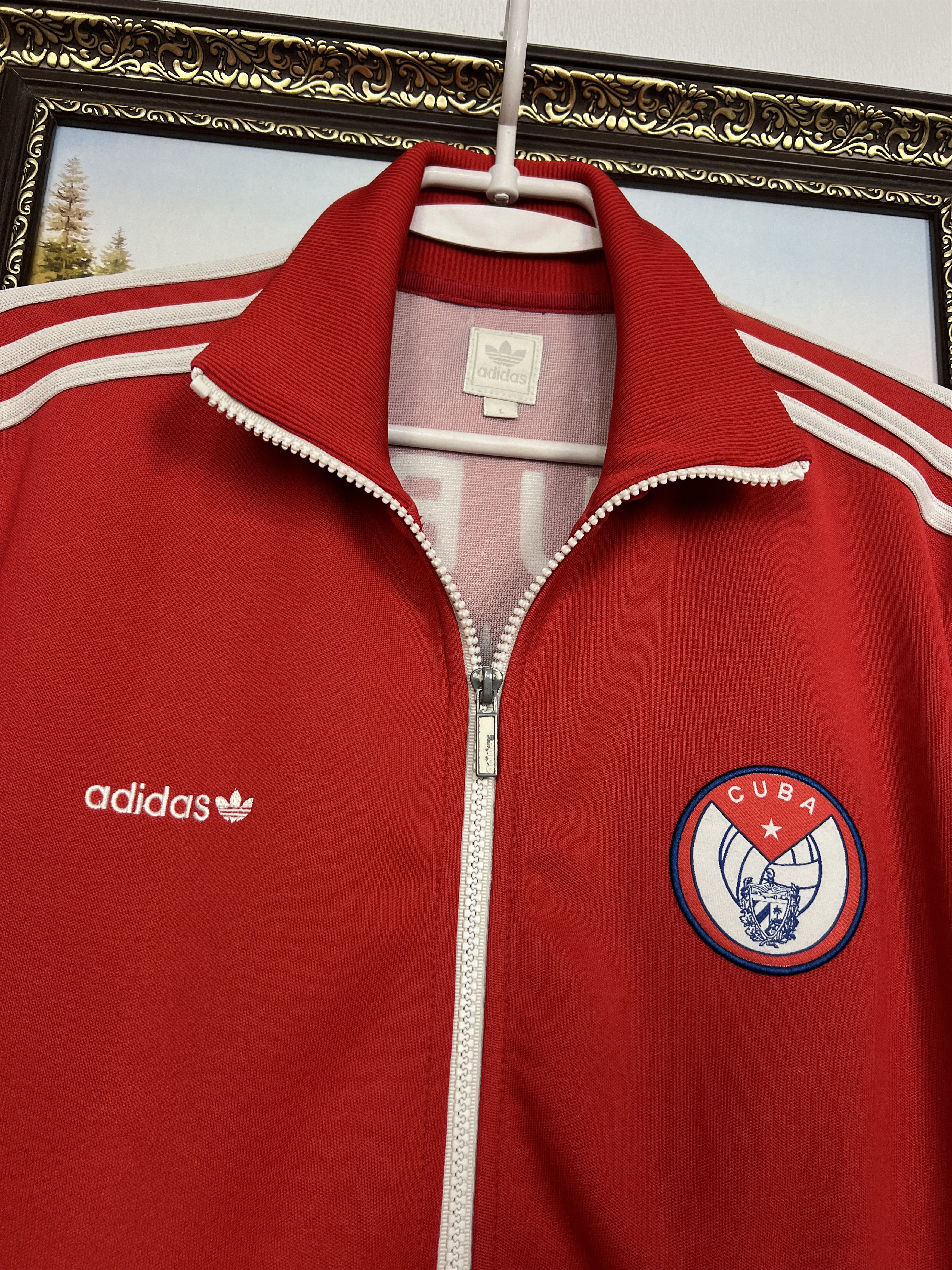 Adidas Rare Adidas Cuba Football Jacket Soccer Track Top National Size US L / EU 52-54 / 3 - 3 Thumbnail