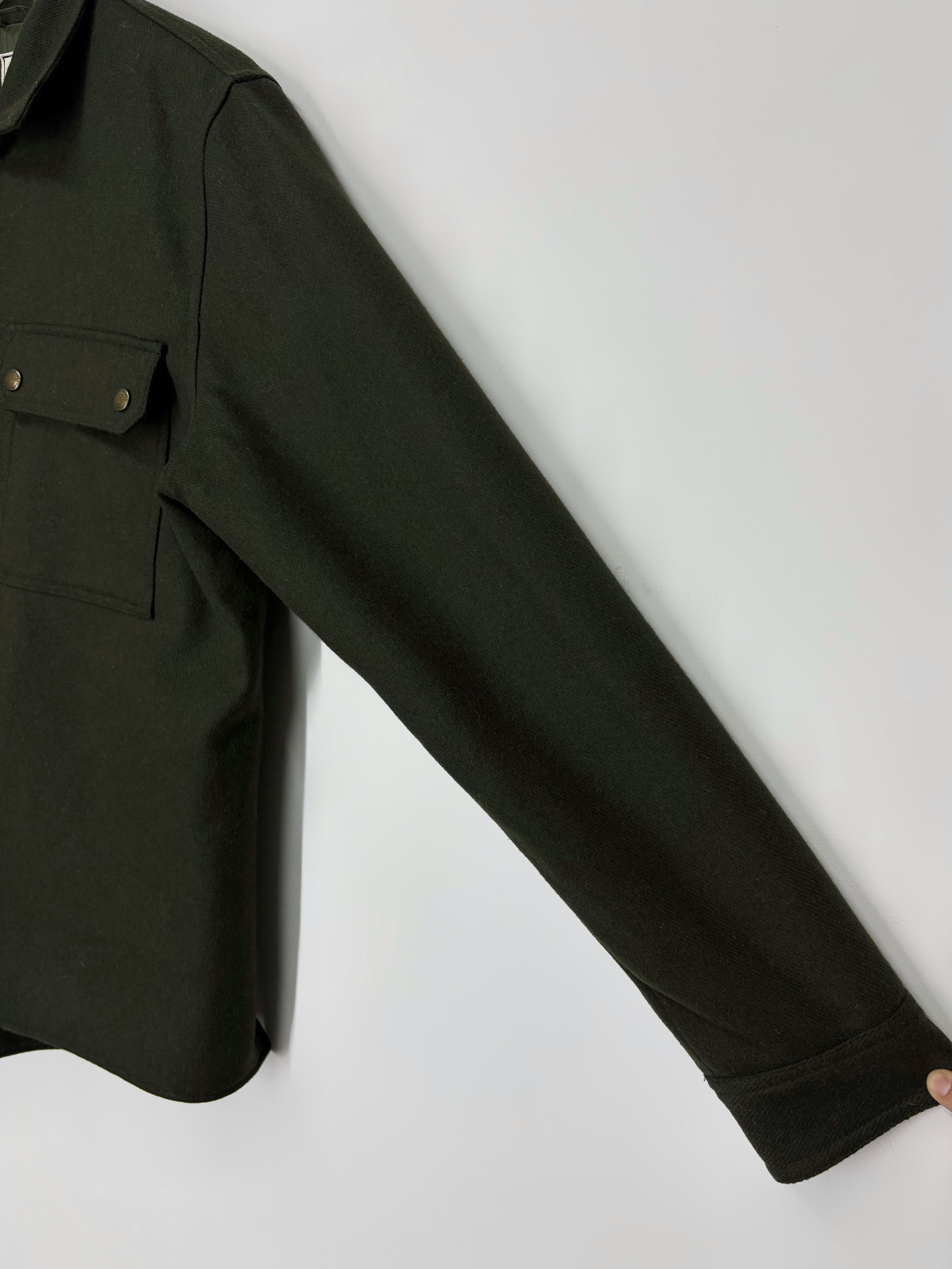 Zadig & Voltaire Zadig & Voltaire Paris Green Wool Button Up Worker Jacket Size US L / EU 52-54 / 3 - 8 Thumbnail