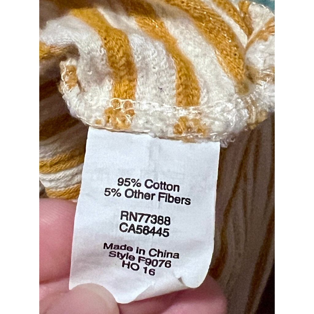 J.Crew Women's M J Crew Cowl Neck Long Sleeve Mustard Yellow Stripe Size M / US 6-8 / IT 42-44 - 7 Thumbnail
