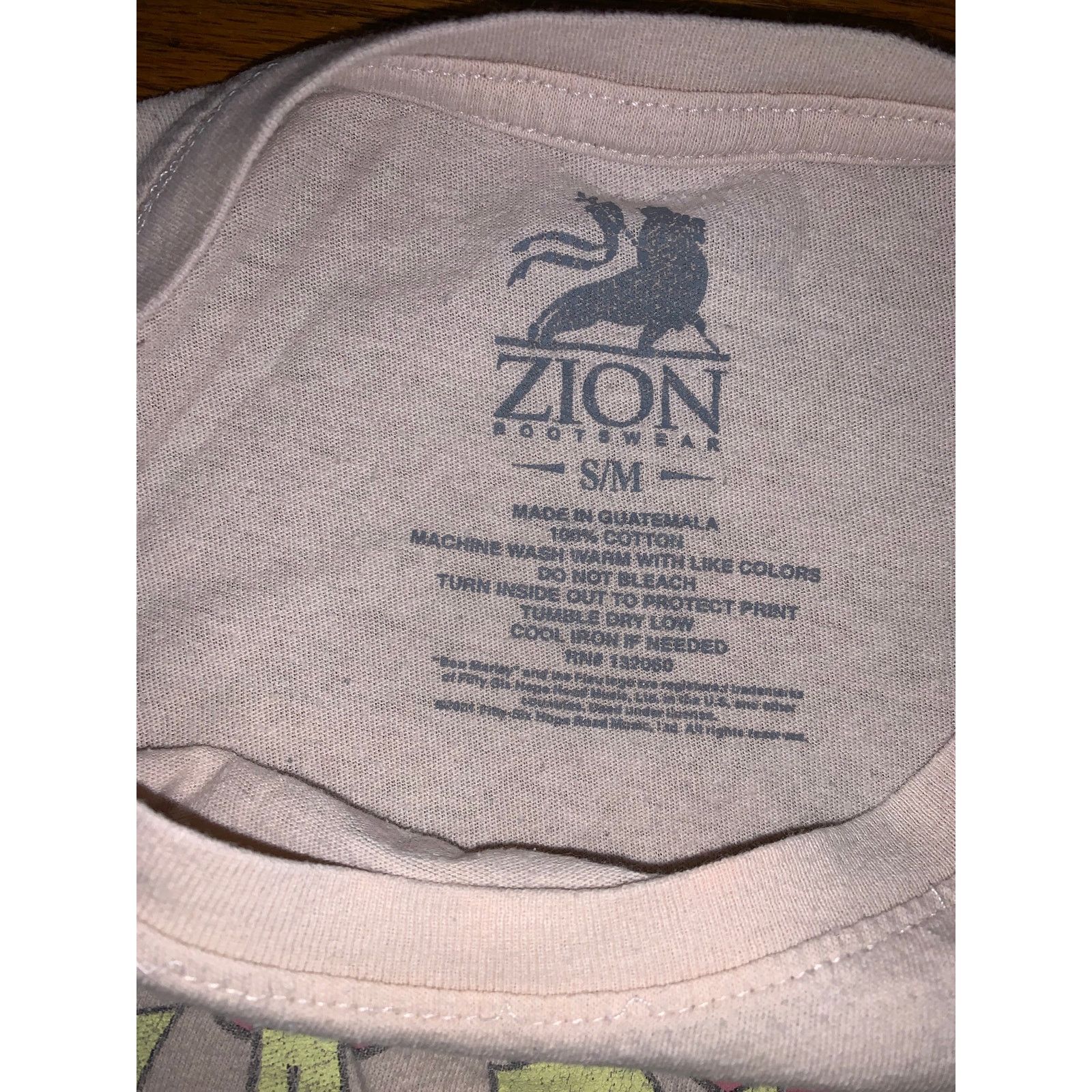 Zion Rootswear Bob Marley Three Little Birds T Shirt S M Zion Reggae Size US S / EU 44-46 / 1 - 6 Thumbnail