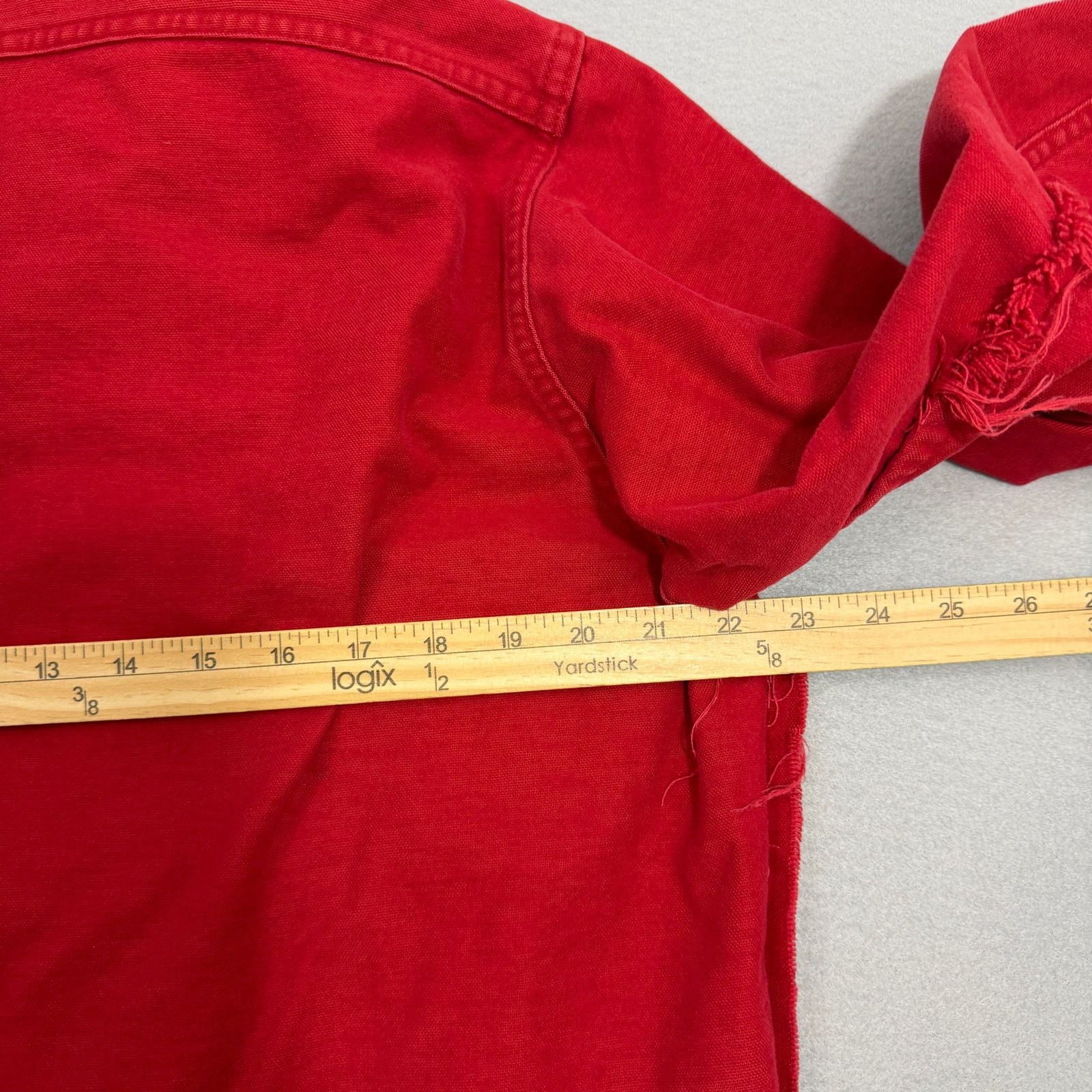 Vintage Vintage Woolrich Chamois Button Up Shirt Men's Large Red Size US L / EU 52-54 / 3 - 11 Thumbnail