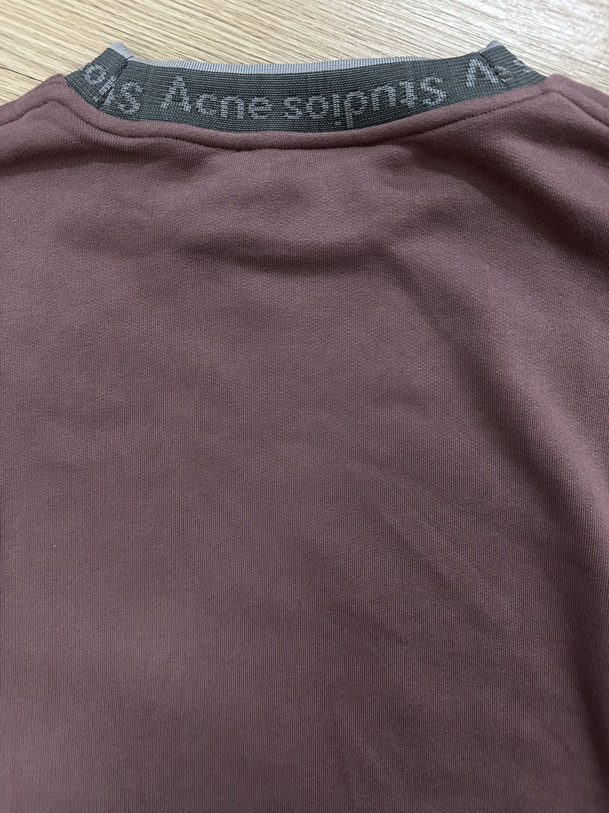 Acne Studios Acne Studios Logo Rib Oversized Fit Sweatshirt Mauve Purple Size US M / EU 48-50 / 2 - 11 Thumbnail
