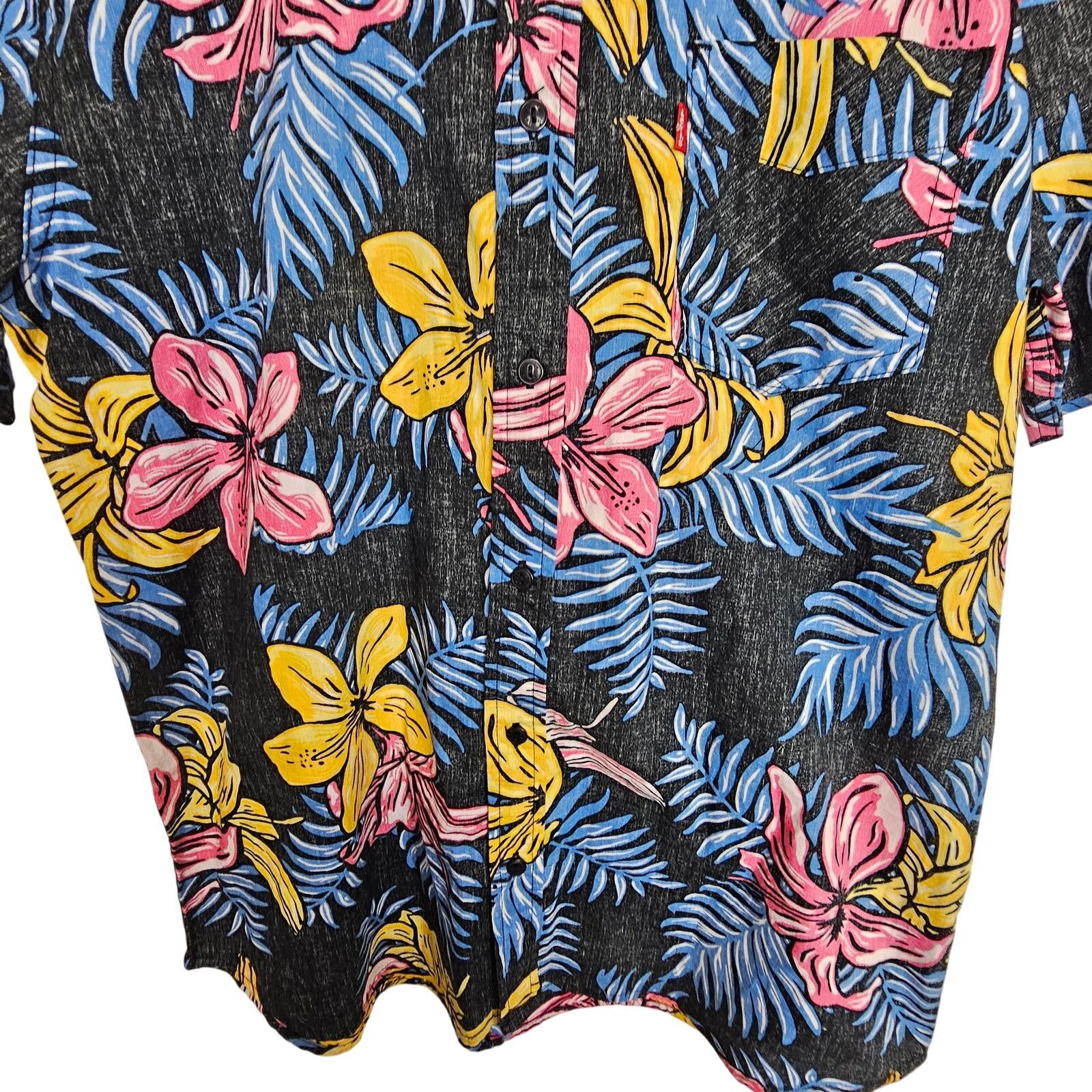 Levi's Levis Men Floral Button Down Shirt Hawaiian Tropical Resort Size US M / EU 48-50 / 2 - 3 Thumbnail