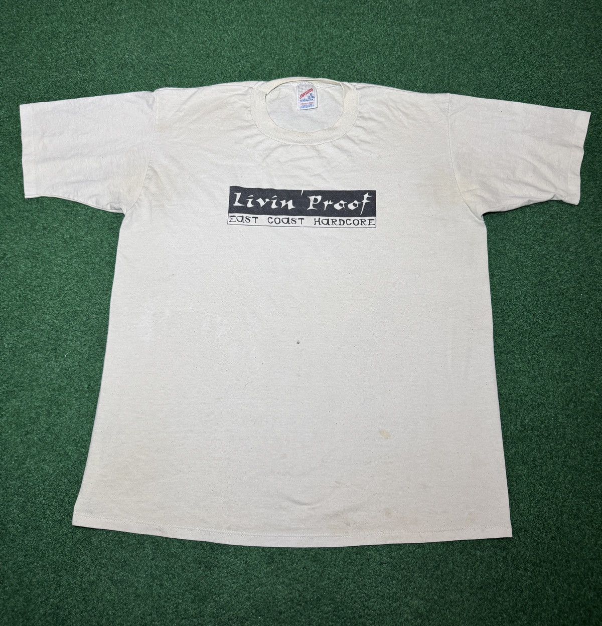 Band Tees Vintage Livin Proof East Coast Hardcore NYHC XL 90s T Shirt Size US XL / EU 56 / 4 - 1 Thumbnail