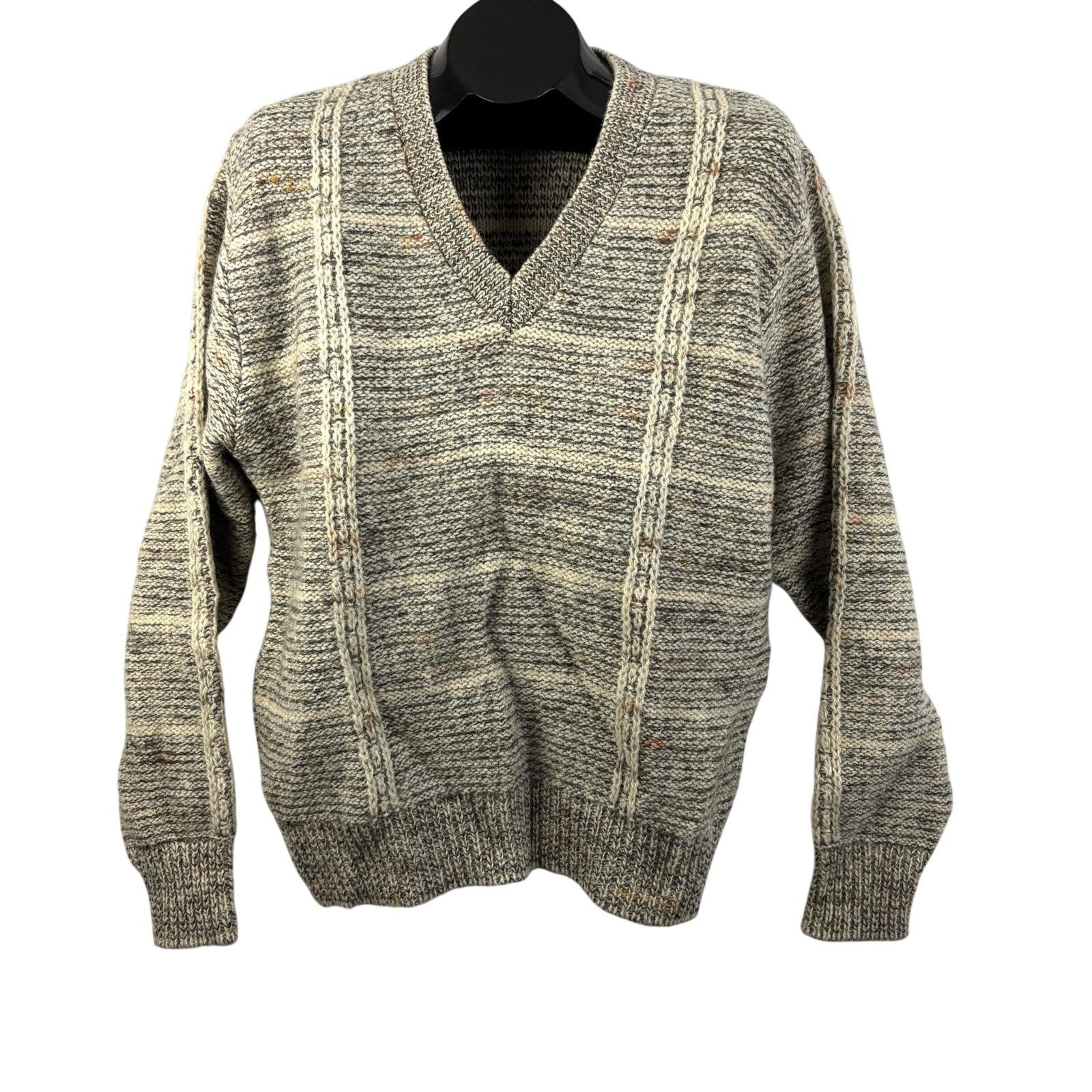 Pendleton Vtg Pendleton Pure Virgin Wool V-Neck Sweater USA Gray L Size US L / EU 52-54 / 3 - 1 Thumbnail