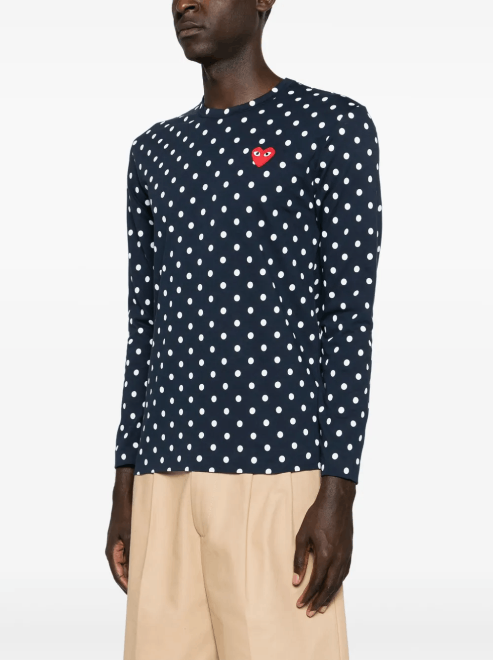 Comme des Garcons Comme DES Garcons PLAY Polka Dots Long Sleeve Shirt Size US XL / EU 56 / 4 - 8 Thumbnail