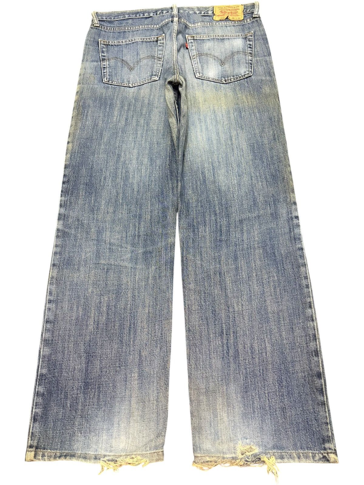 Levi's Vintage Levis 533 Faded Wash Distressed Loose Jeans Size US 35 - 2 Thumbnail