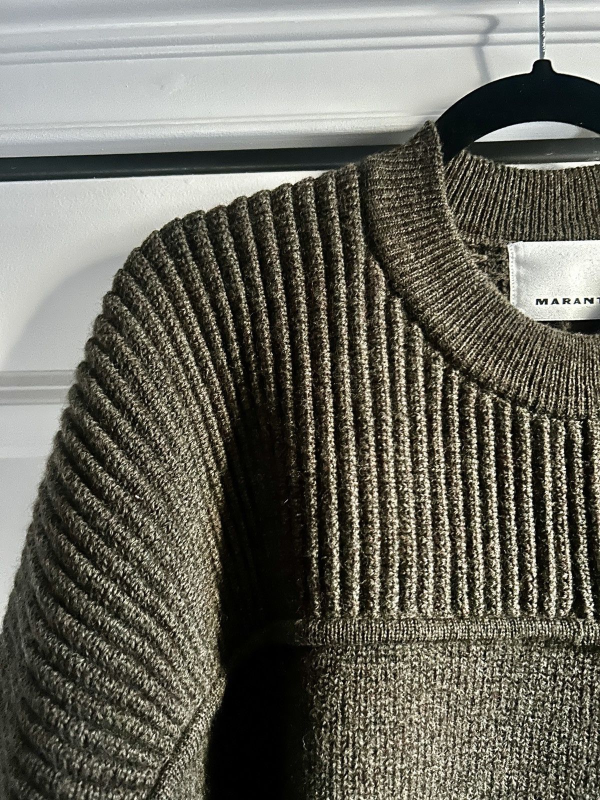 Isabel Marant Alcolin ribbed wool sweater green/khaki Size US M / EU 48-50 / 2 - 4 Thumbnail