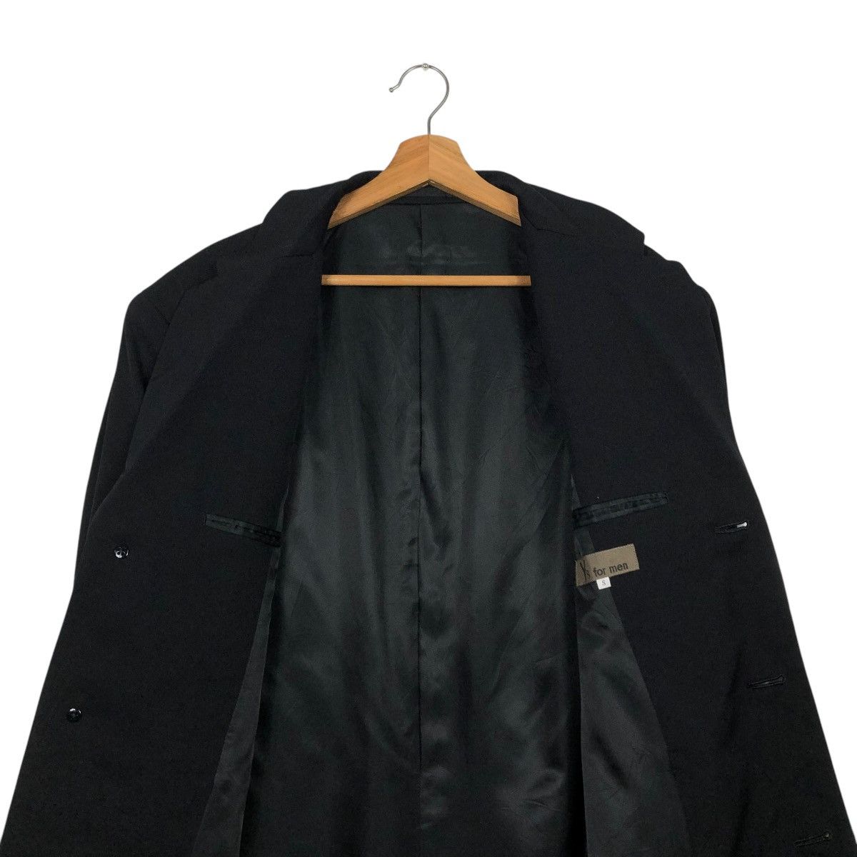 Yohji Yamamoto 🔥ICONIC RICH BLACK WOOL LONG JACKET Y’S FOR MEN JACKET Size US S / EU 44-46 / 1 - 16 Thumbnail