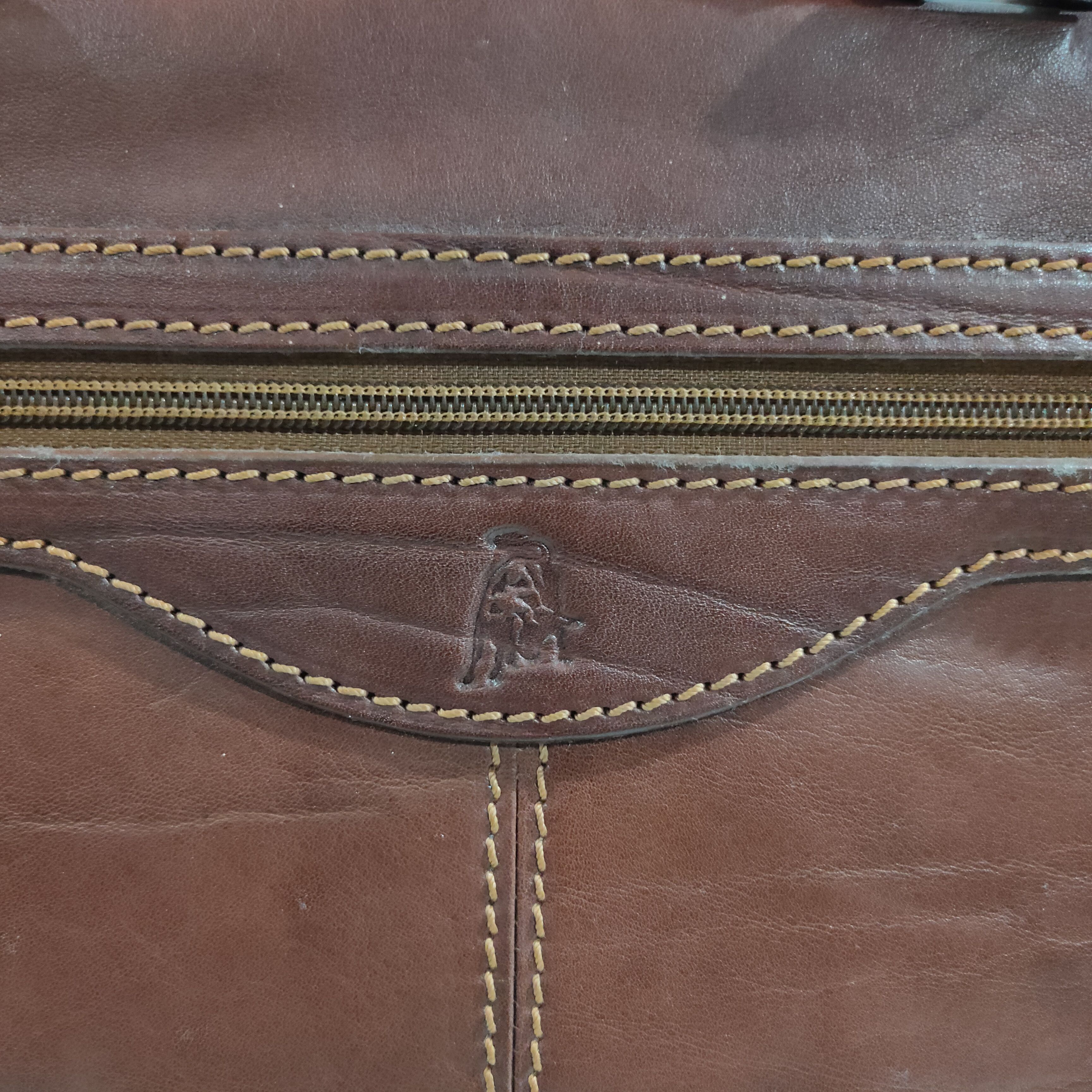 Tonino Lamborghini 🔥Vintage Tonino Lamborghini Genuine Leather Briefcase Bag Size ONE SIZE - 7 Thumbnail