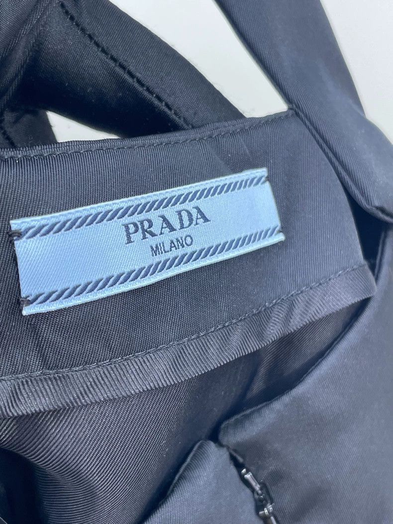 Prada Prada Black Nylon Slip Dress with Buttons-2506 Size S / US 4 / IT 40 - 2 Thumbnail