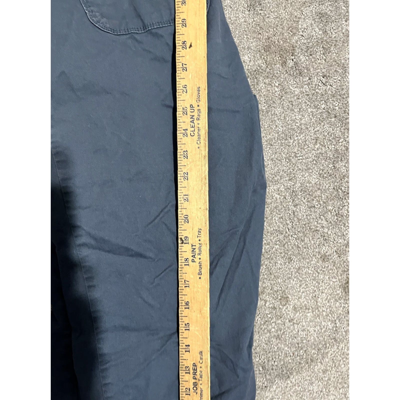Loft Loft Womens High Waist Straight Crop Pants Slate Blue High Rise Pockets Size 10 Size 32" / US 10 / IT 46 - 6 Thumbnail