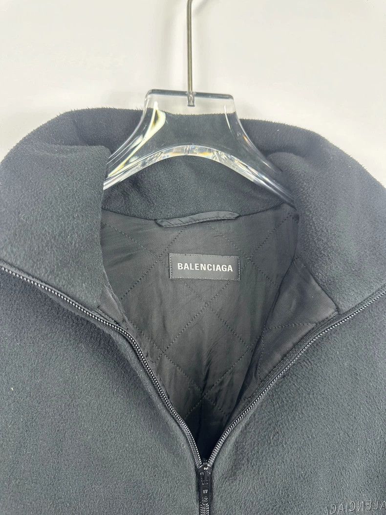 Balenciaga Balenciaga Polar fleece back logo black zip jacket 2502-Nex Size US S / EU 44-46 / 1 - 4 Thumbnail