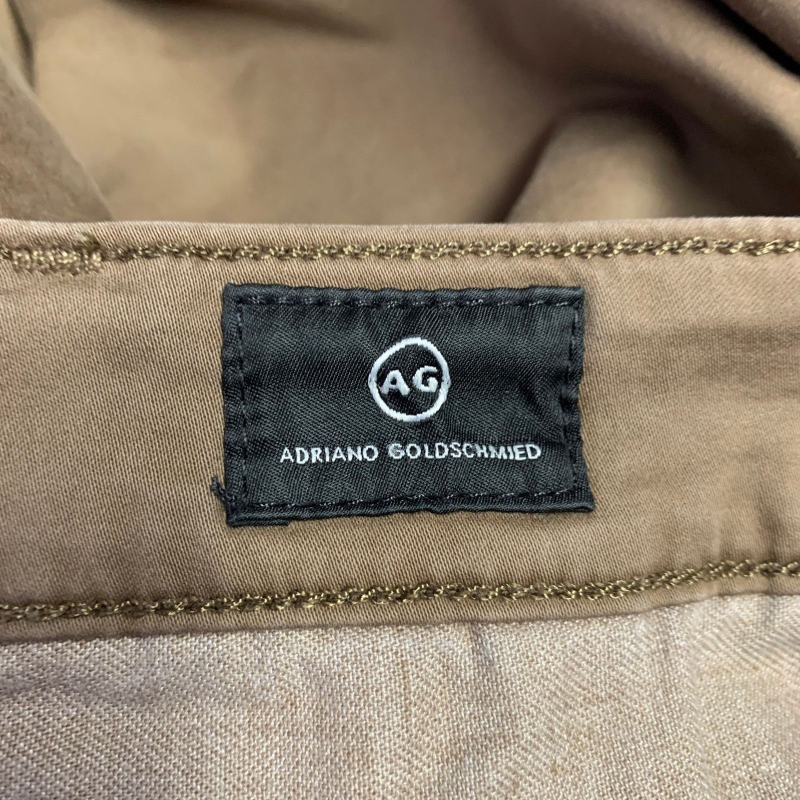 AG Adriano Goldschmied ADRIANO GOLDSCHMIED Size 29 Brown Cotton Blend Casual Pants Size US 29 - 4 Thumbnail
