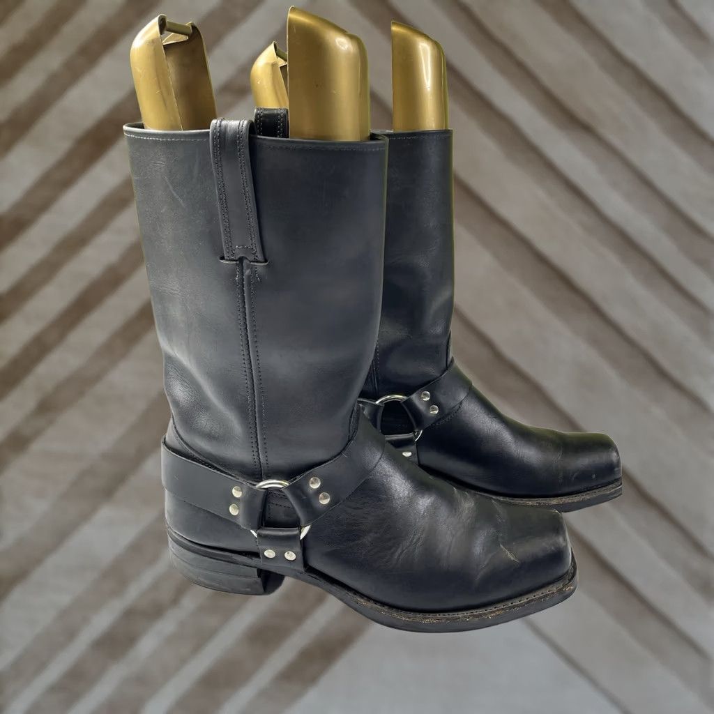 Frye Frye Men's Black Leather Motorcycle Boots Square Toe Size 13 M Gaucho Size US 13 / EU 46 - 1 Thumbnail