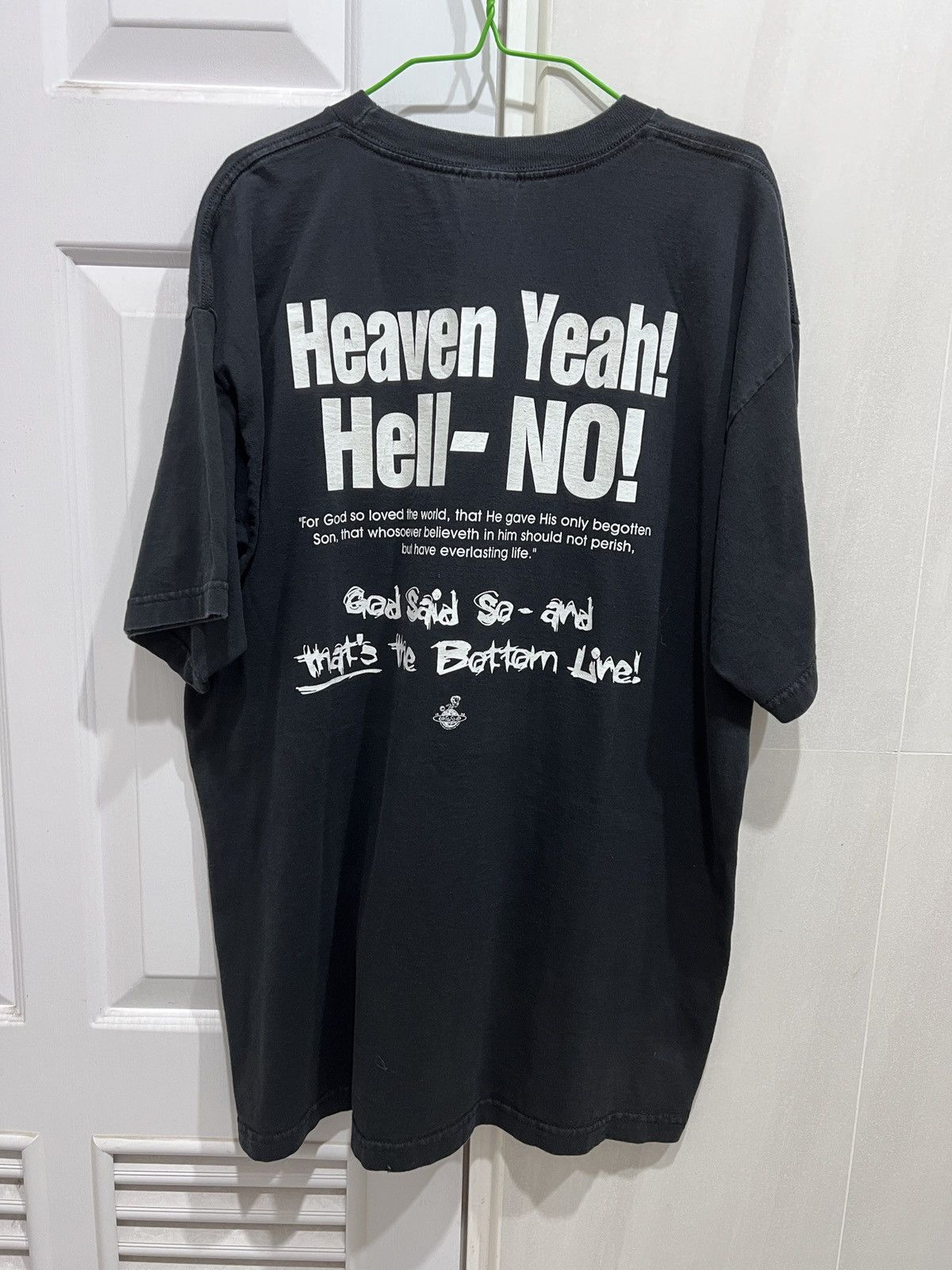 Vintage Vintage 90s Jesus God Bible Holy Stone Cold Parody Tee XL Size US XL / EU 56 / 4 - 3 Thumbnail