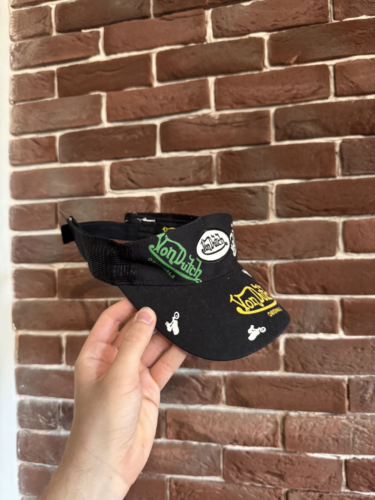 Von Dutch Von Dutch Visor Cap Logo Hype Design Hat Travis Scott Style Size ONE SIZE - 3 Thumbnail