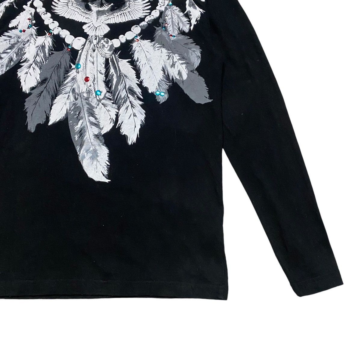Japanese Brand LIQUID BOY Feather Trompe Loeil Shirt longsleeve Size US M / EU 48-50 / 2 - 4 Thumbnail