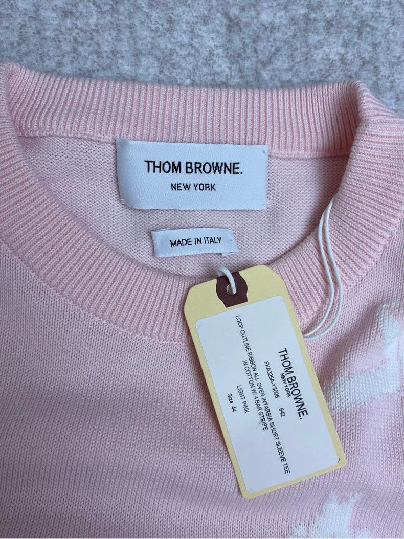 Thom Browne Thom browne Cherry blossom pink brow tie four stripes knitt Size M / US 6-8 / IT 42-44 - 5 Thumbnail