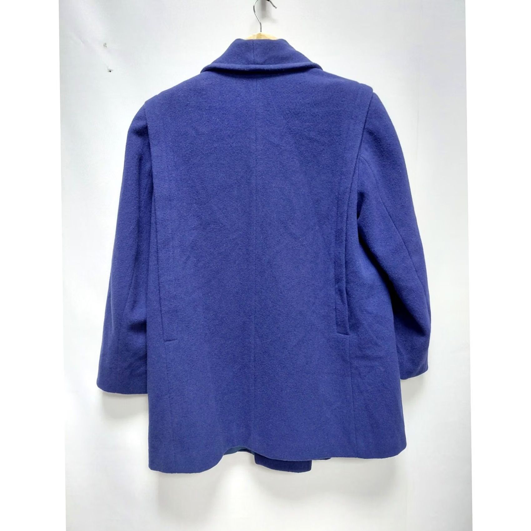 Vintage FORECASTER OF BOSTON Wool Blend Coat Blue Solid Long Sleeve Size 10 Womens Jacket/Coat Mid-Length Casual Business 3-in-1 Vintage No N/A Size L / US 10 / IT 46 - 2 Thumbnail