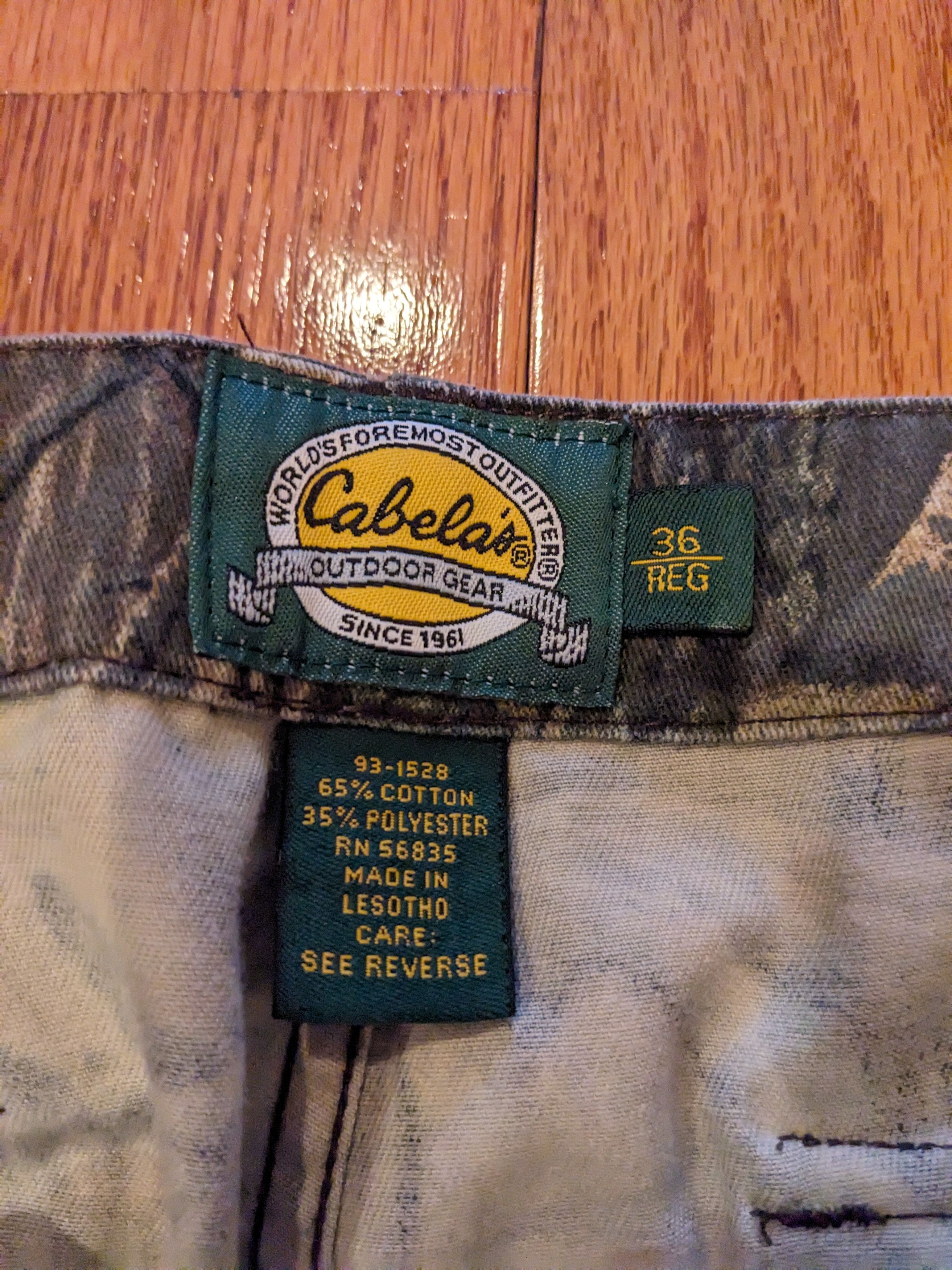 Cabelas × Vintage Vintage Y2K Cabelas Outdoor Gear 36 Regular Fit Camo Pants Size US 36 / EU 52 - 2 Thumbnail