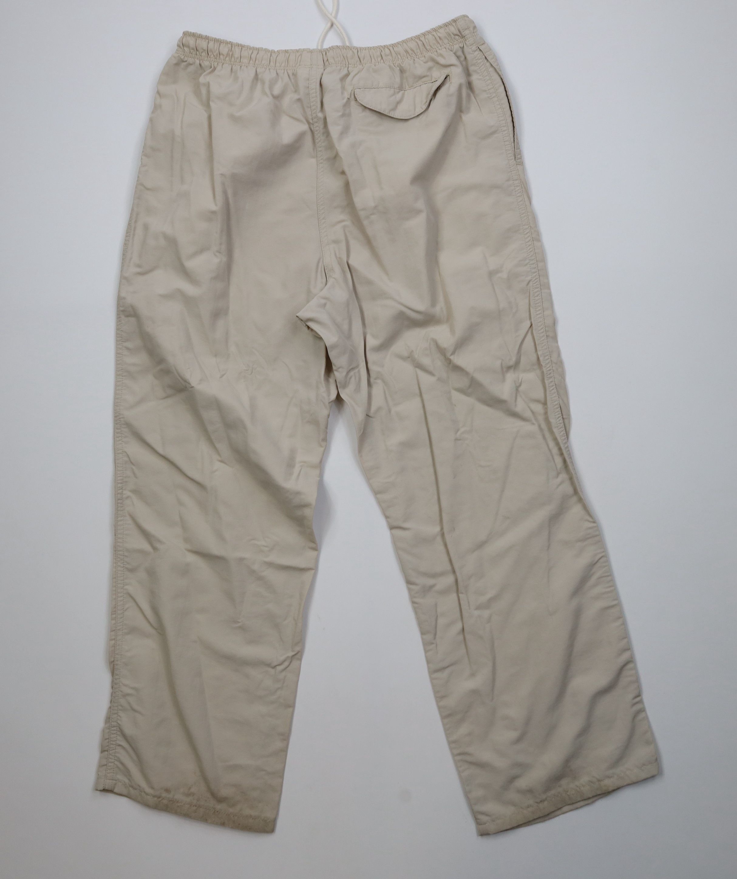 Lands' End Vintage 90s Lands End Wide Leg Windbreaker Pants Beige USA Size US 33 - 10 Thumbnail