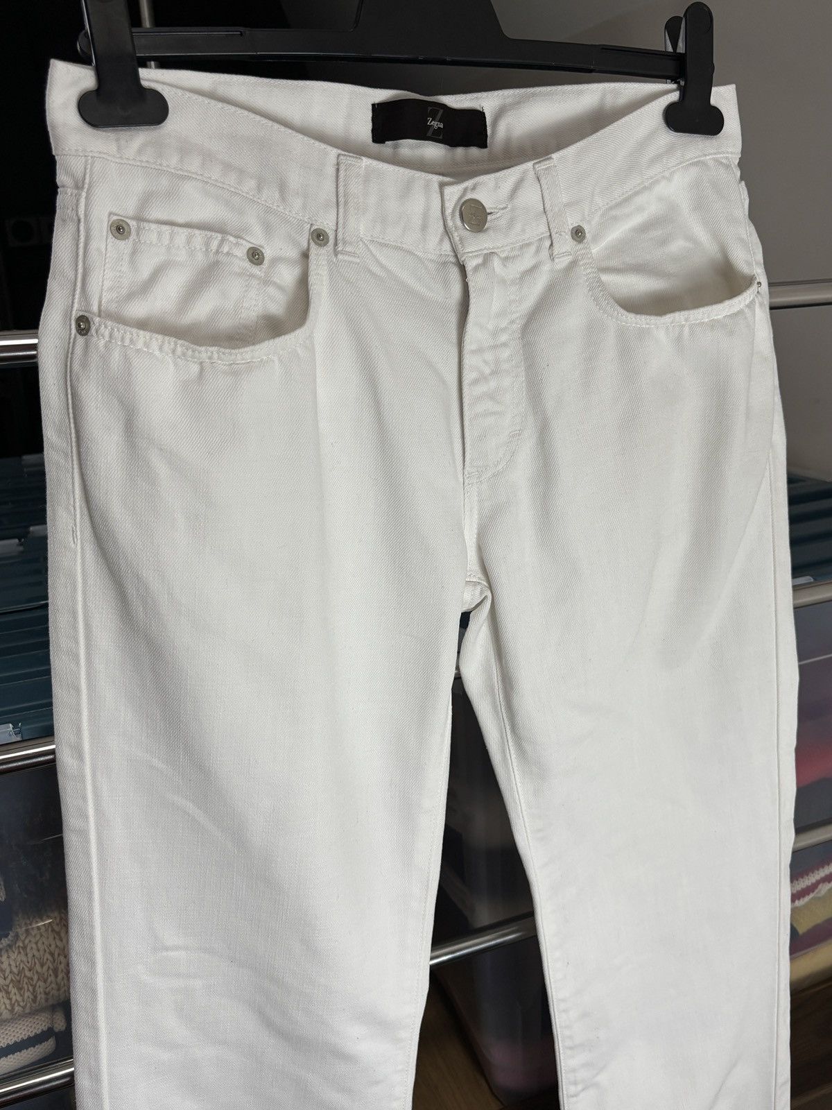 Z Zegna Z Zegna Vintage White Straight Pants Size US 32 / EU 48 - 3 Thumbnail