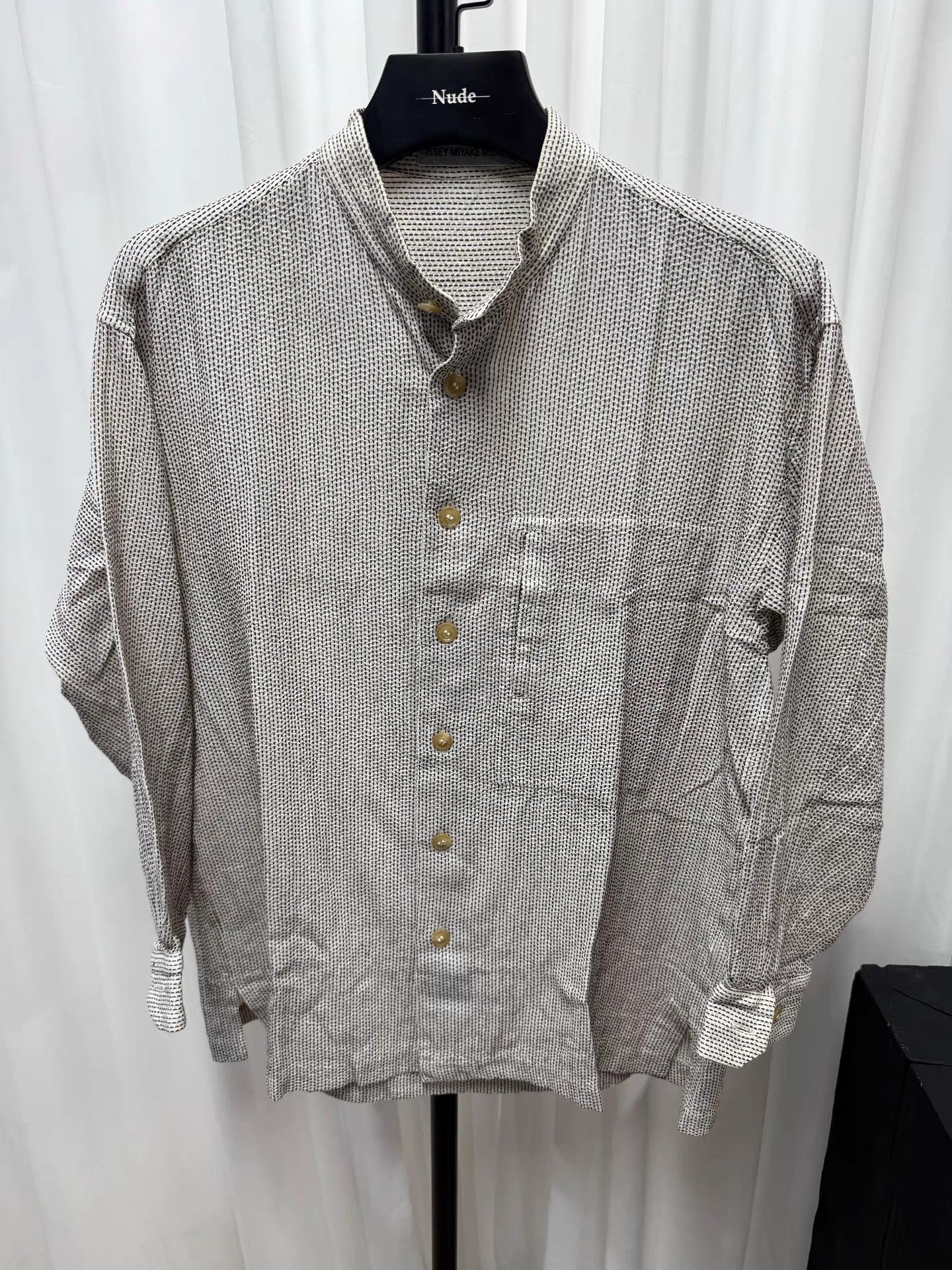 Issey Miyake Issey Miyake Men Striped Embroidered Shirt K20 Size US M / EU 48-50 / 2 - 1 Thumbnail