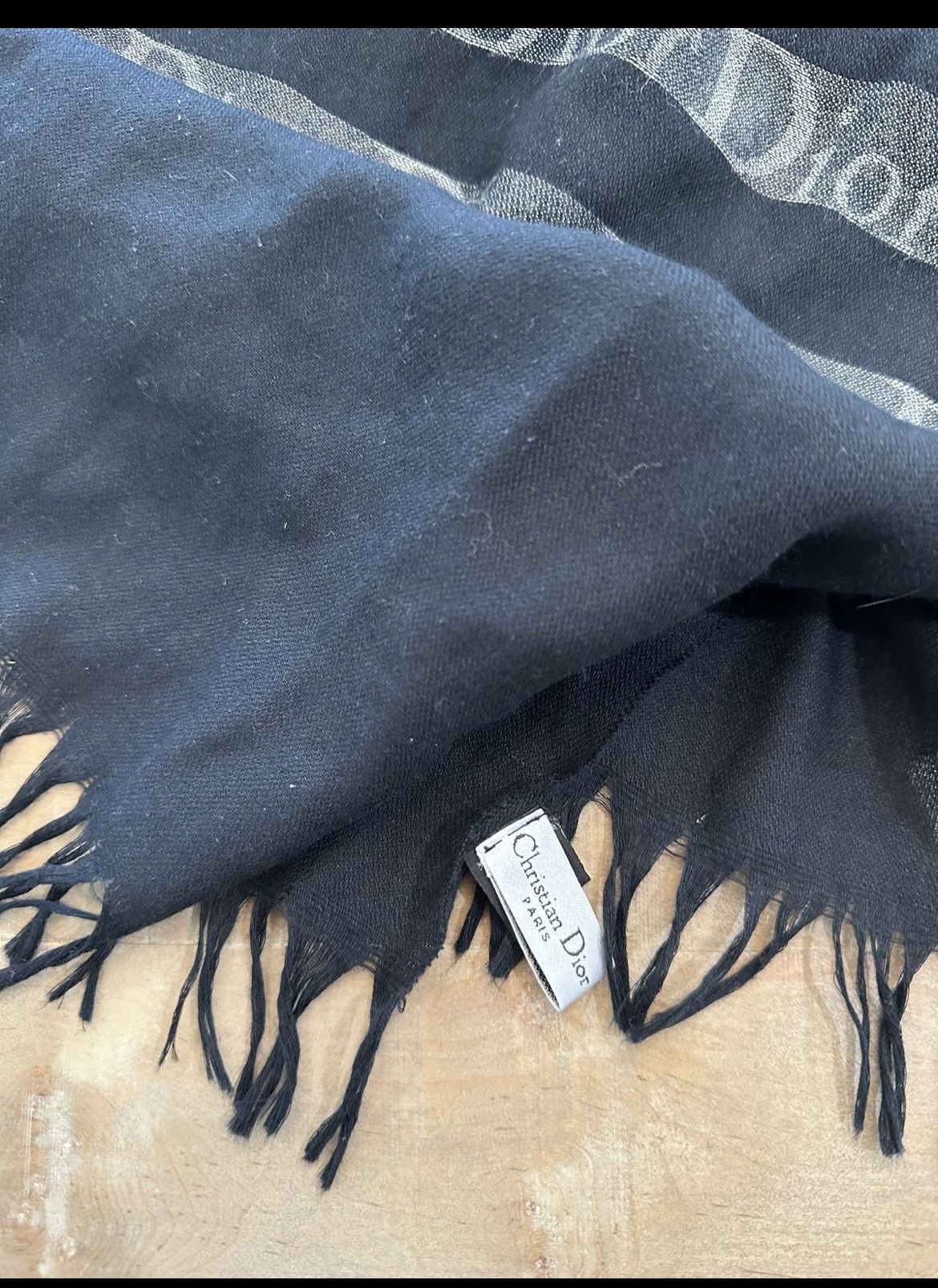 Dior Rare Dior monogram linen scarf Size ONE SIZE - 3 Thumbnail