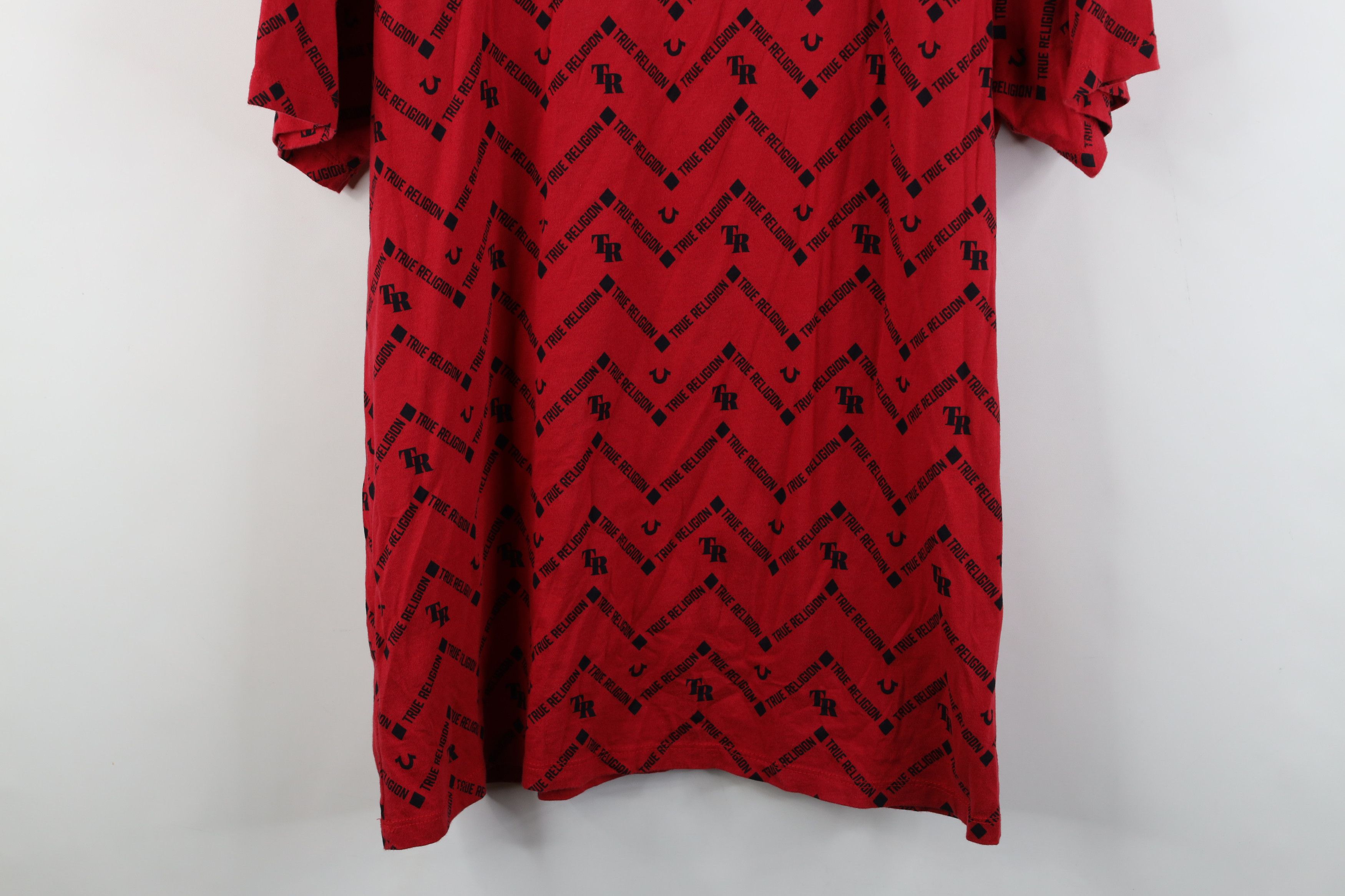 True Religion True Religion All Over Print Short Sleeve T-Shirt Red Size US XL / EU 56 / 4 - 12 Thumbnail