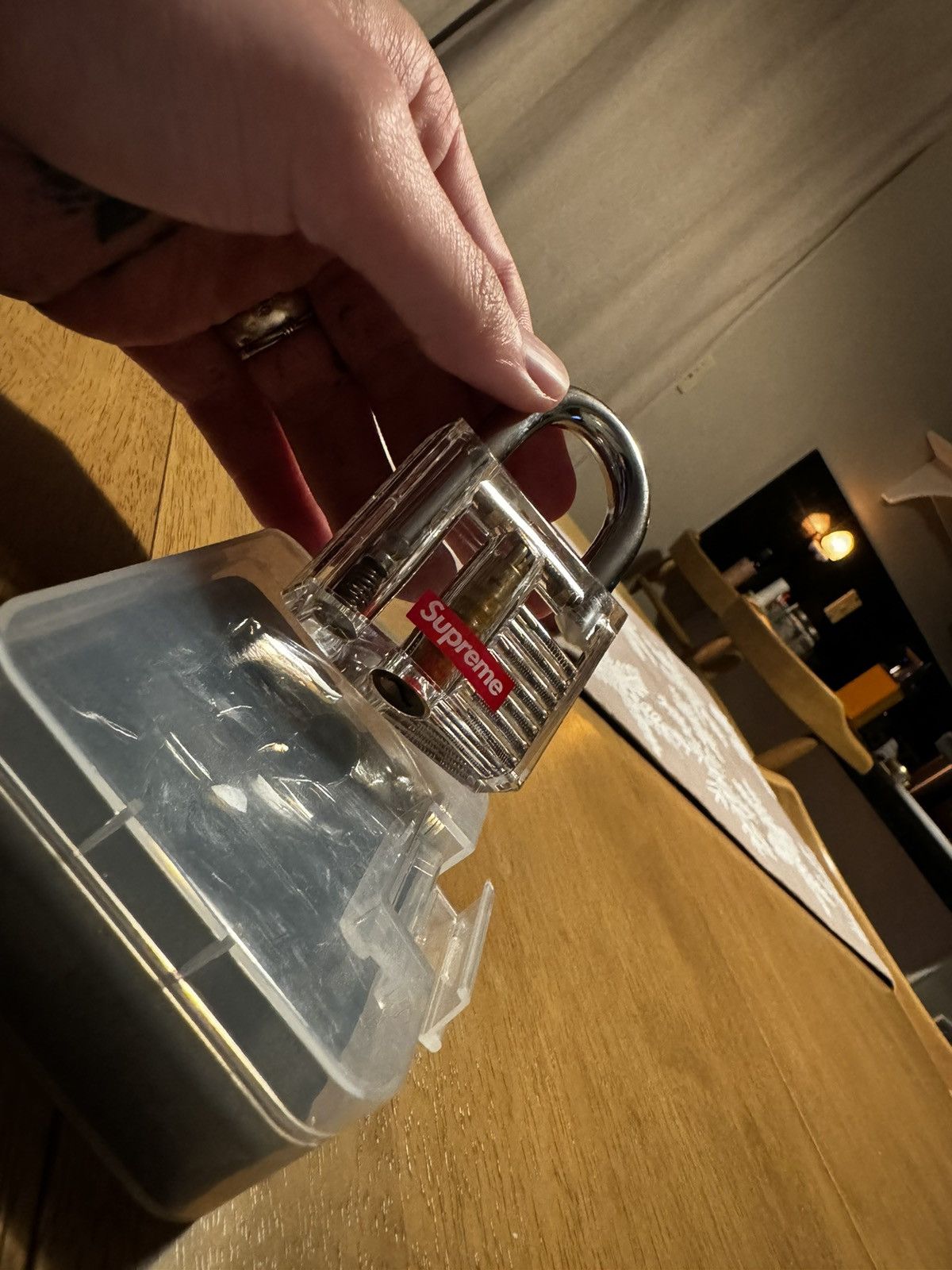 Supreme Supreme Acrylic Lock (Clear) Size ONE SIZE - 3 Thumbnail