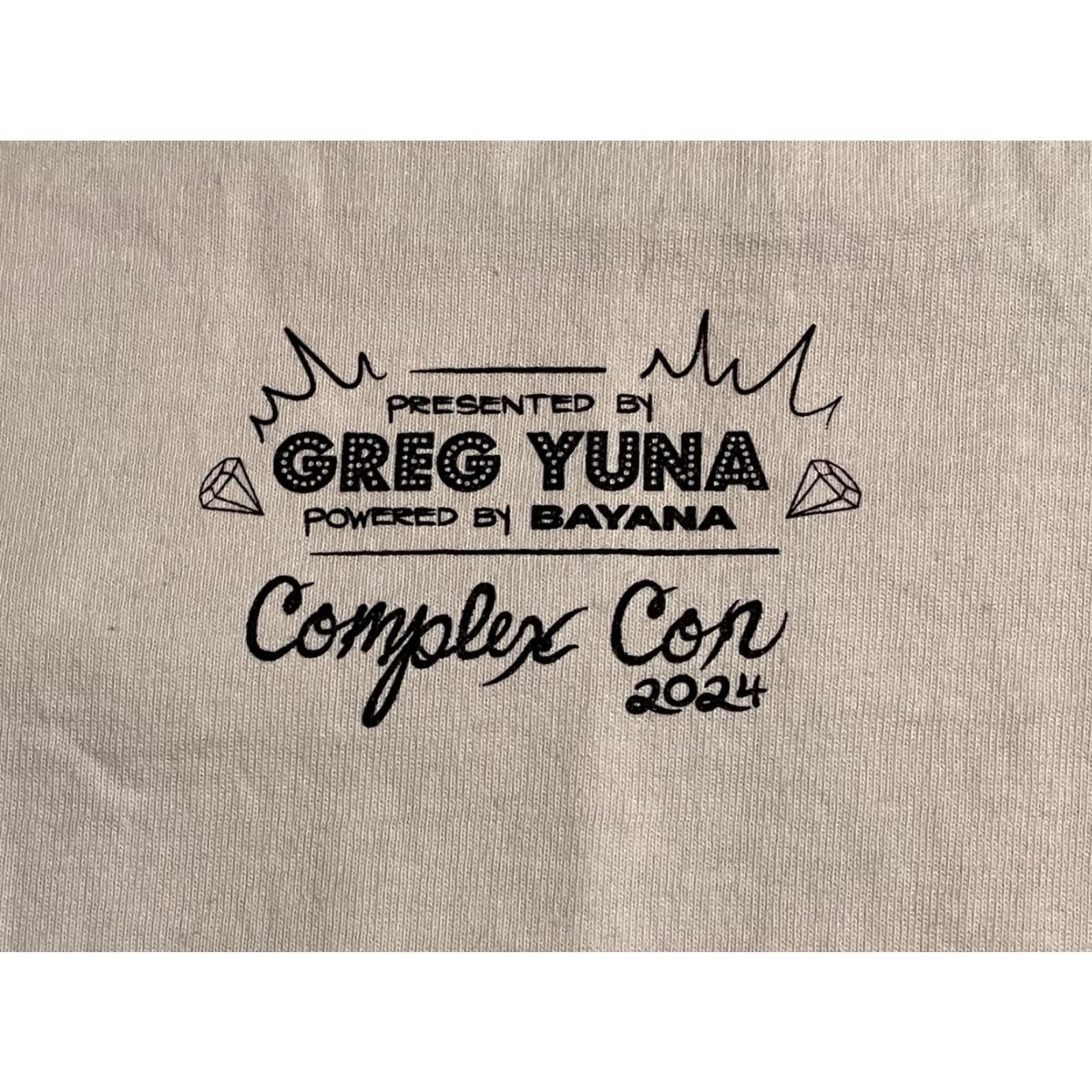 Vintage Complex Con 2024 Las Vegas Greg Yuna Shirt Men’s Large White DEADSTOCK Shirt Mens Large White City Hip Hop Graphic Print 90s? Wait indecipherable Size US L / EU 52-54 / 3 - 4 Thumbnail