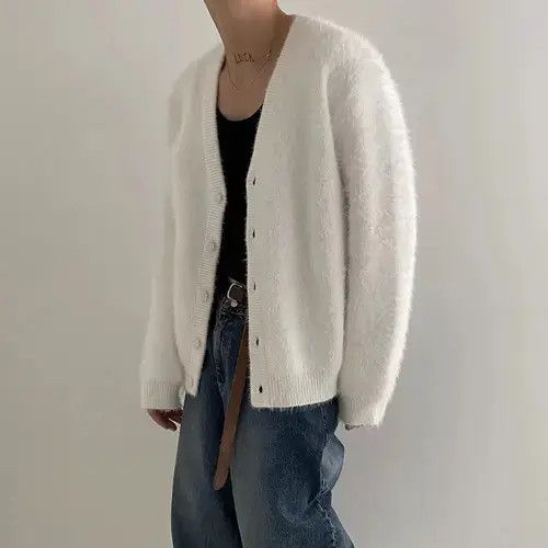 Aran Isles Knitwear Himejima x Naoko White Knit Cardigan Sweater Size US M / EU 48-50 / 2 - 5 Thumbnail