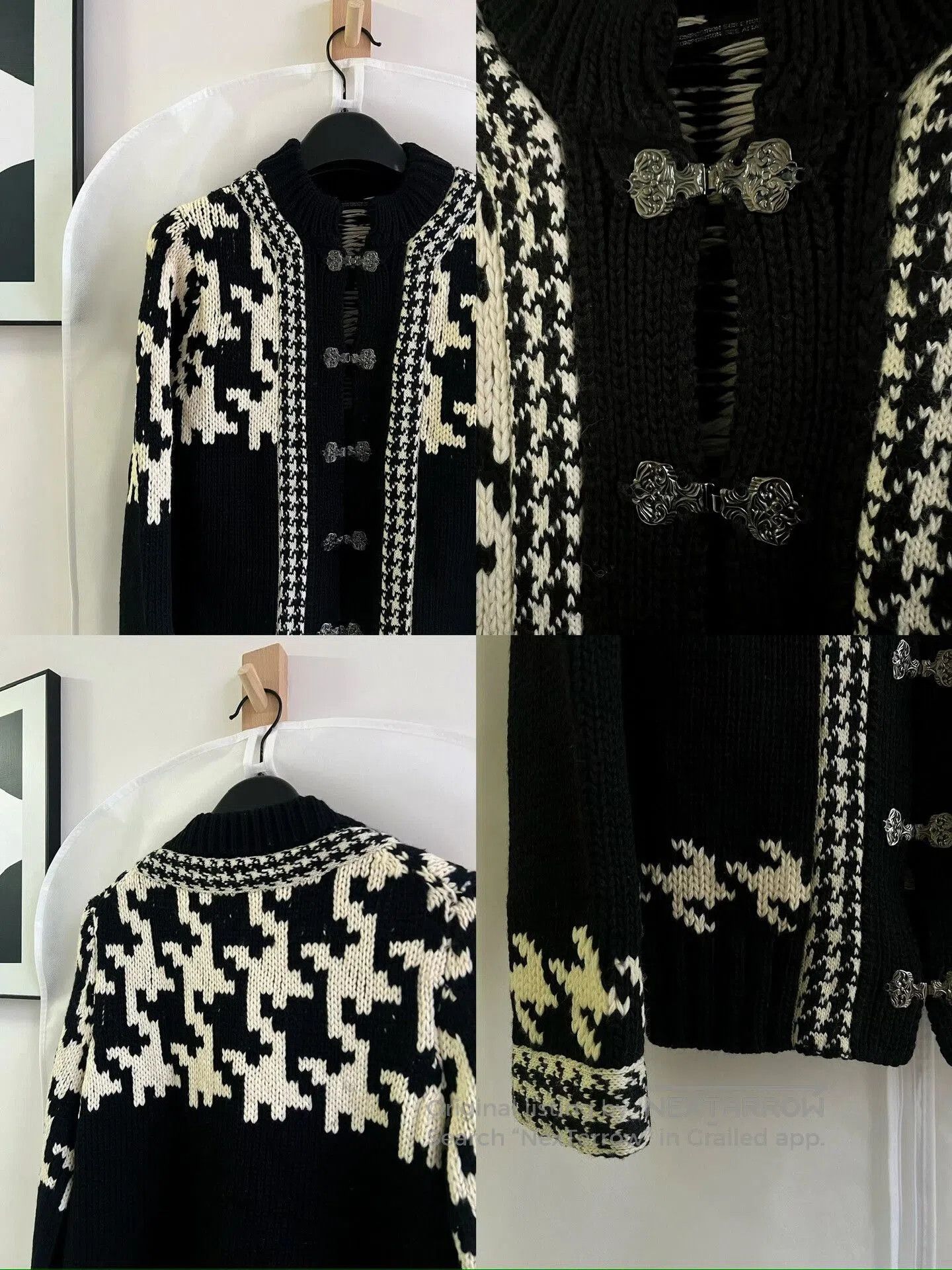 Yohji Yamamoto Yohji Yamamoto Wool Knit Cardigan. Size L / US 10 / IT 46 - 7 Thumbnail