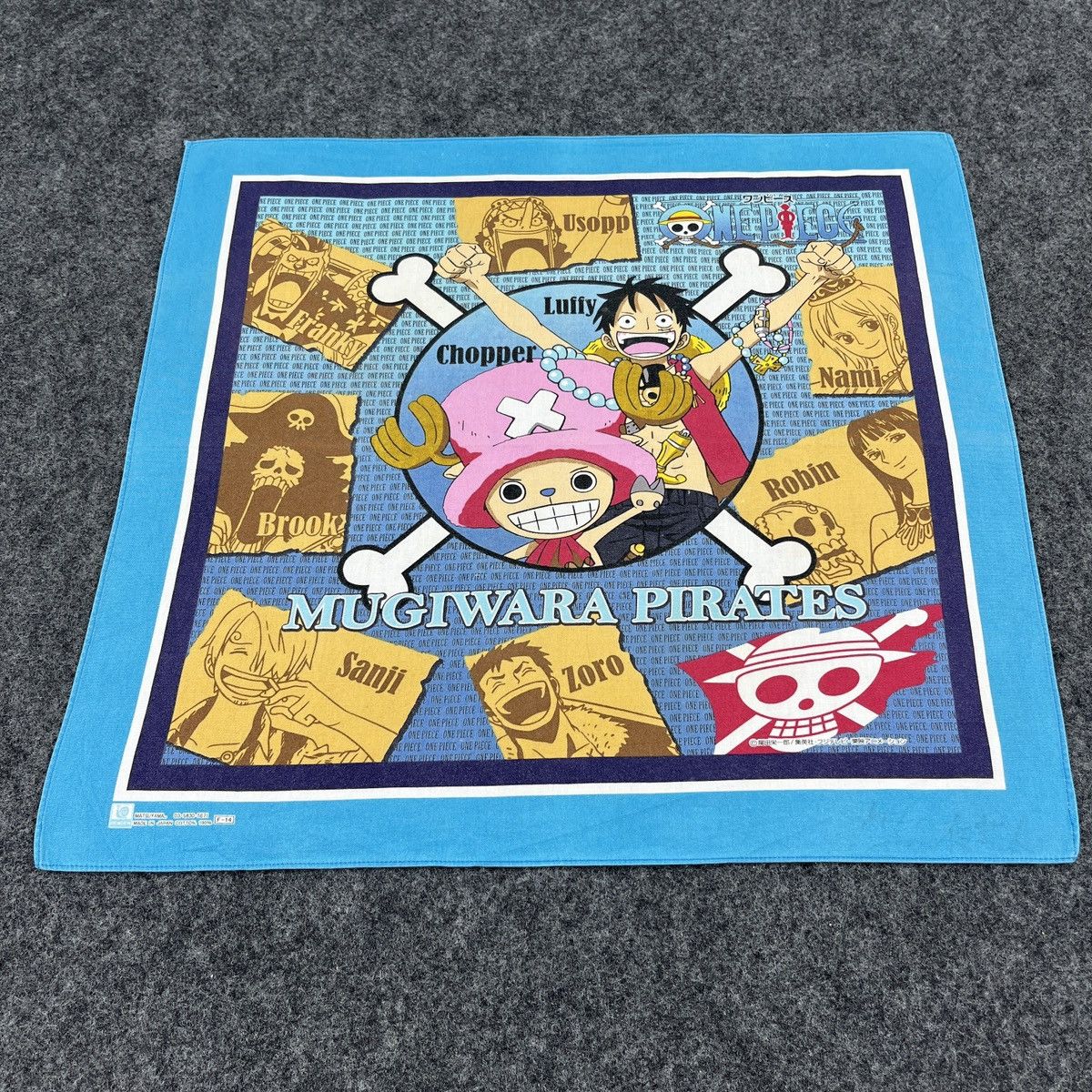 Anime × One Piece × Vintage One Piece Handkerchief / Bandana / Neckerchief B141 Size ONE SIZE - 1 Thumbnail
