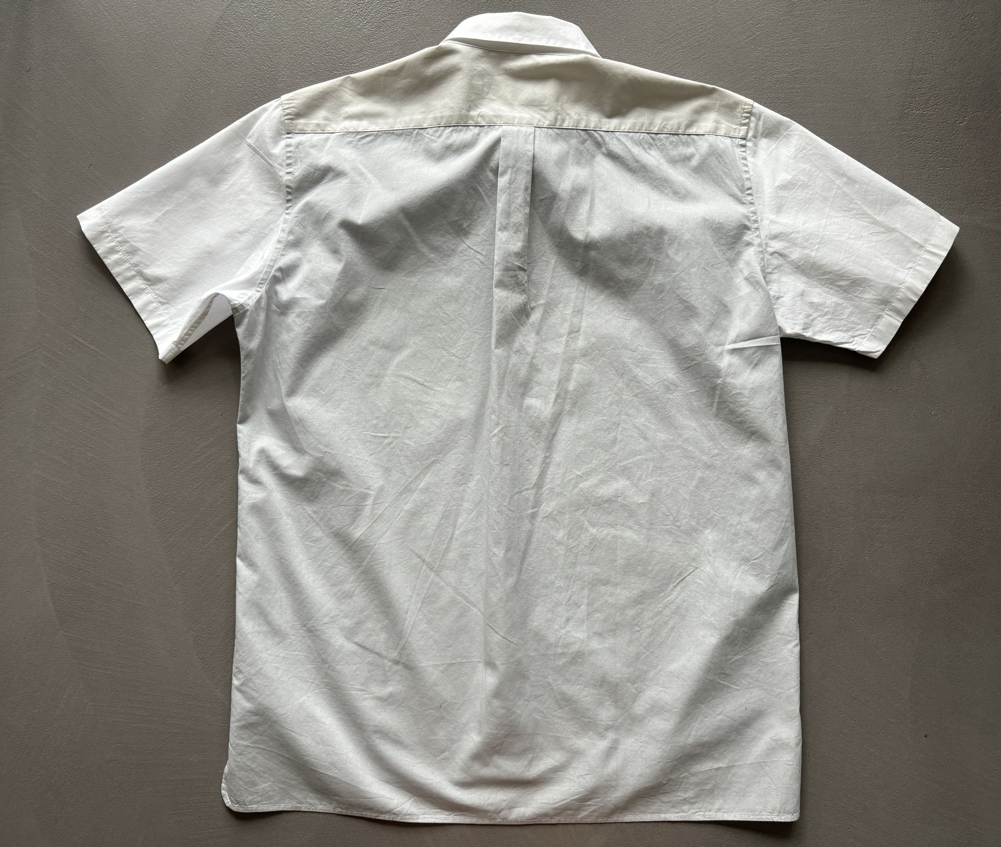 Japanese Brand ALOYE Short Sleeve Panelled Shirt, Neon Pocket Size US M / EU 48-50 / 2 - 5 Thumbnail