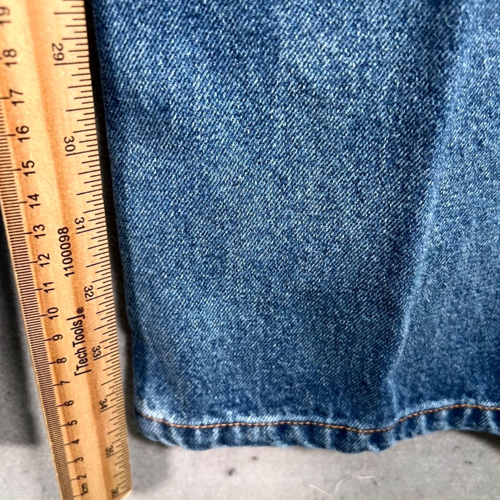 Vintage Acsense Studio Womens Size XL High-Waisted Blue Denim Jeans Straight Leg Size 40" / US 18 - 7 Thumbnail