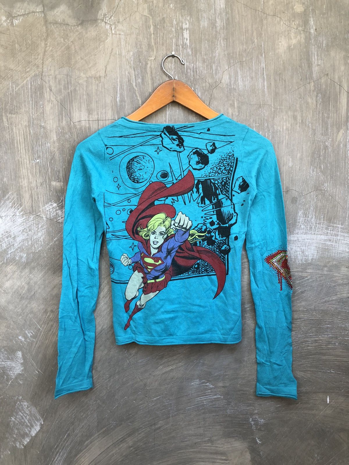 Japanese Brand Y2K Vintage Raw 7 “Superman” Long Sleeve T-shirt Size S / US 4 / IT 40 - 10 Thumbnail