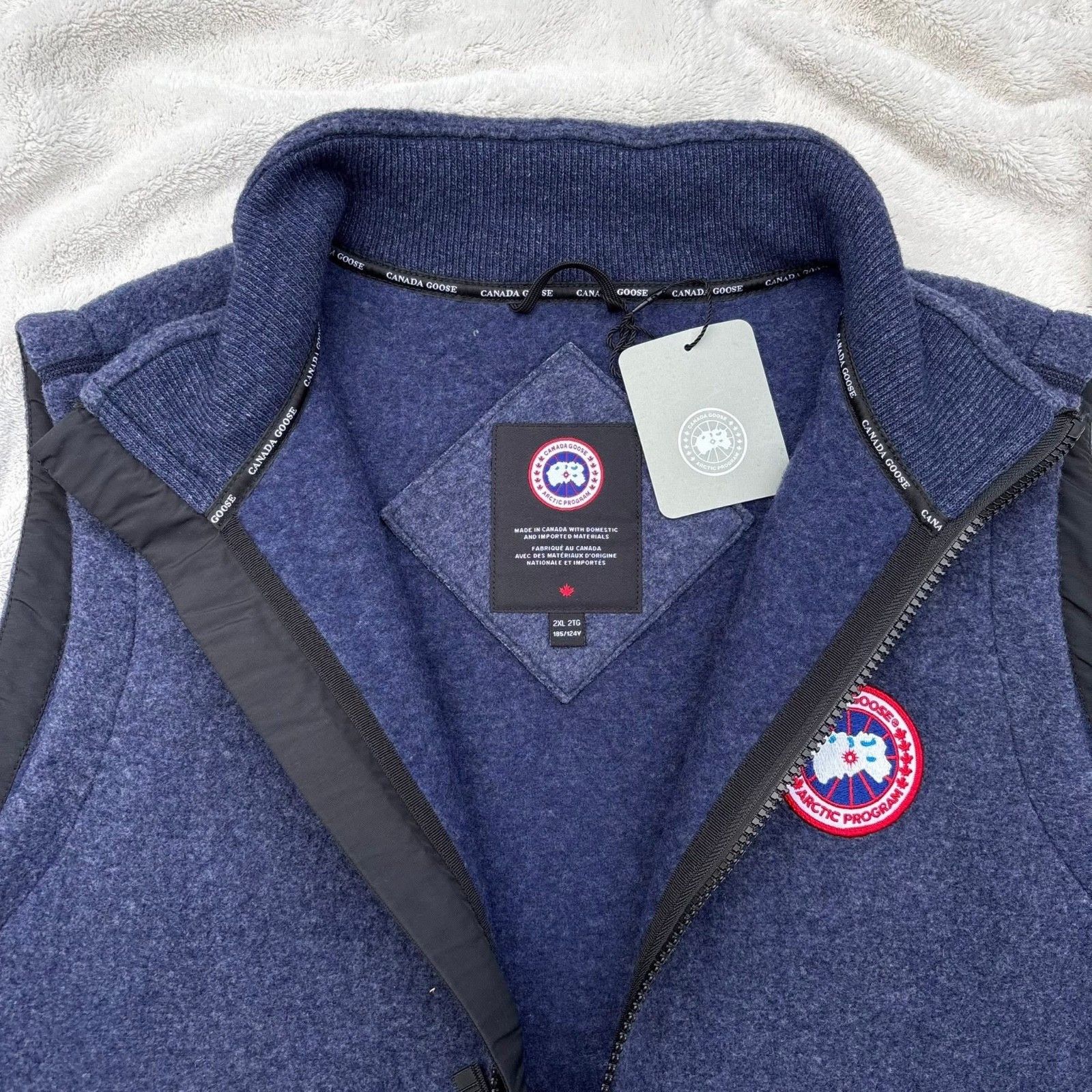 Canada Goose Canada Goose Atlantic Navy Mersey Fleece Vest - MSRP $650 Size US XXL / EU 58 / 5 - 4 Thumbnail