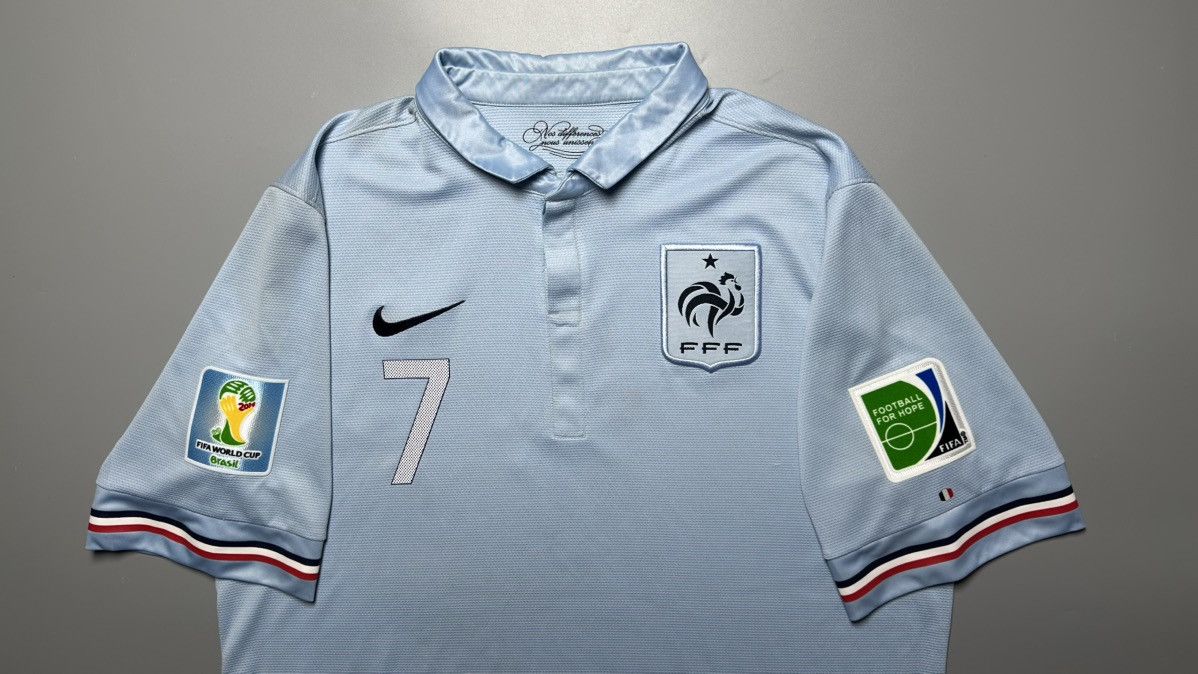 Vintage FRANCE NIKE 2013/2014 AWAY FOOTBALL HOME JERSEY #7 RIBERY Size US XL / EU 56 / 4 - 3 Thumbnail