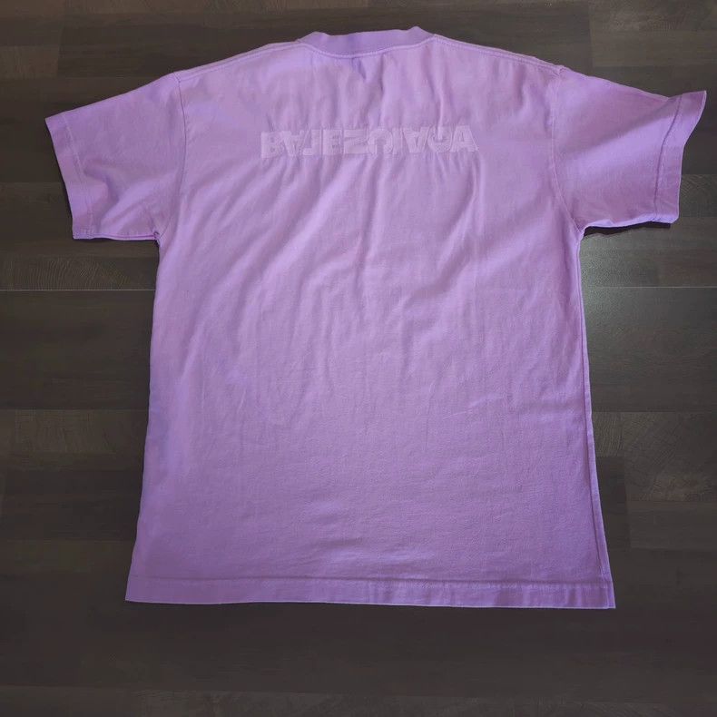 Balenciaga Balenciaga Pink Purple Short Sleeve T-shirt - dmc Size US S / EU 44-46 / 1 - 1 Thumbnail