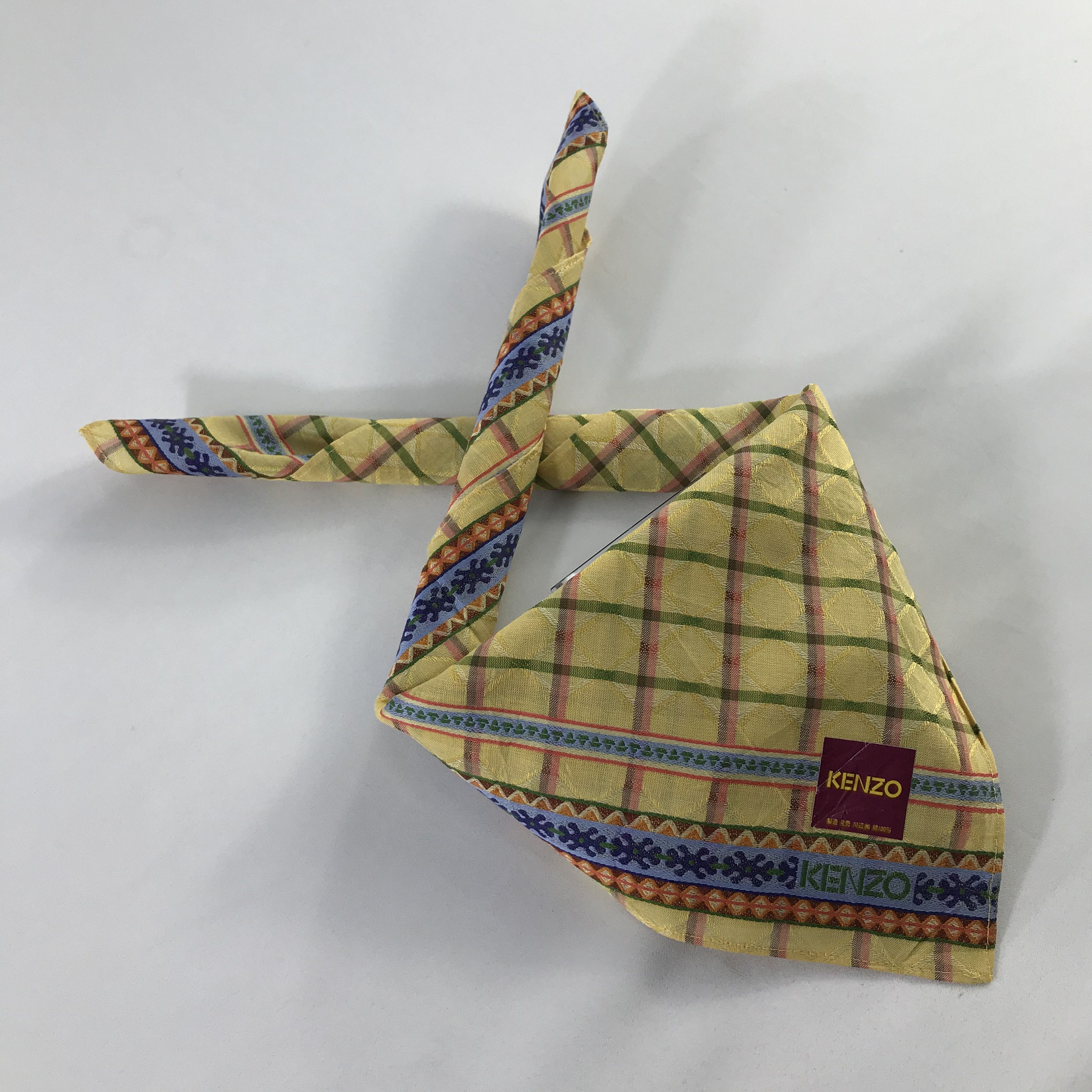 Kenzo × Vintage Kenzo Bandana / Handkerchief / Neckerchief - S504 Size ONE SIZE - 4 Thumbnail