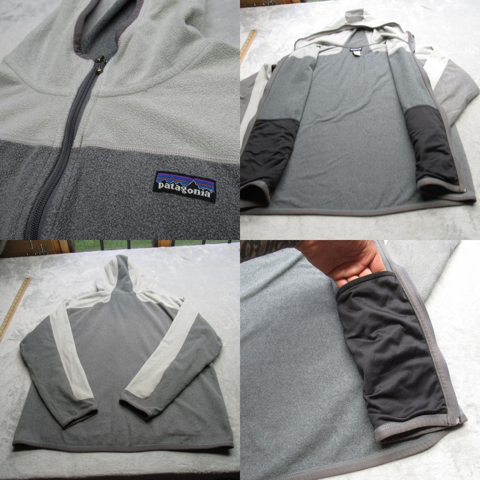 Patagonia Patagonia Jacket Mens XL Gray Fleece Hood FullZip Outdoors Hiking Pocket Araveto Size US XL / EU 56 / 4 - 8 Thumbnail