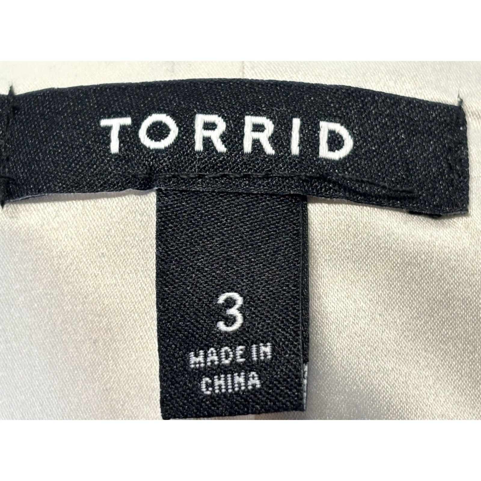 Torrid Torrid Challis Blazer Womens 3X Open Front Lightweight Black Ivory Size XXL / US 16-18 / IT 52-54 - 7 Thumbnail