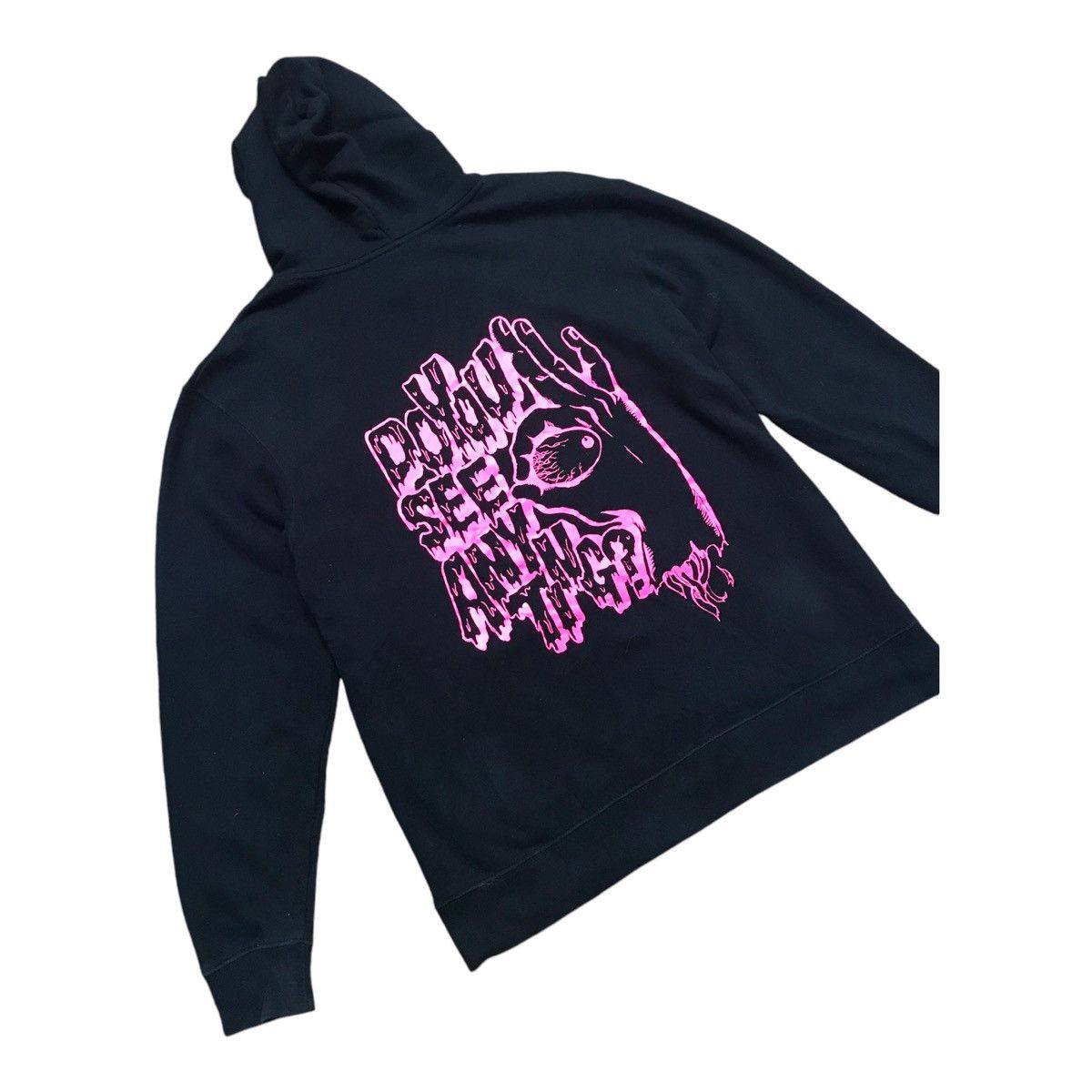 Designer × Japanese Brand Super Lover Do you See Anything Black Hoodie sweatshirt Size US M / EU 48-50 / 2 - 2 Thumbnail