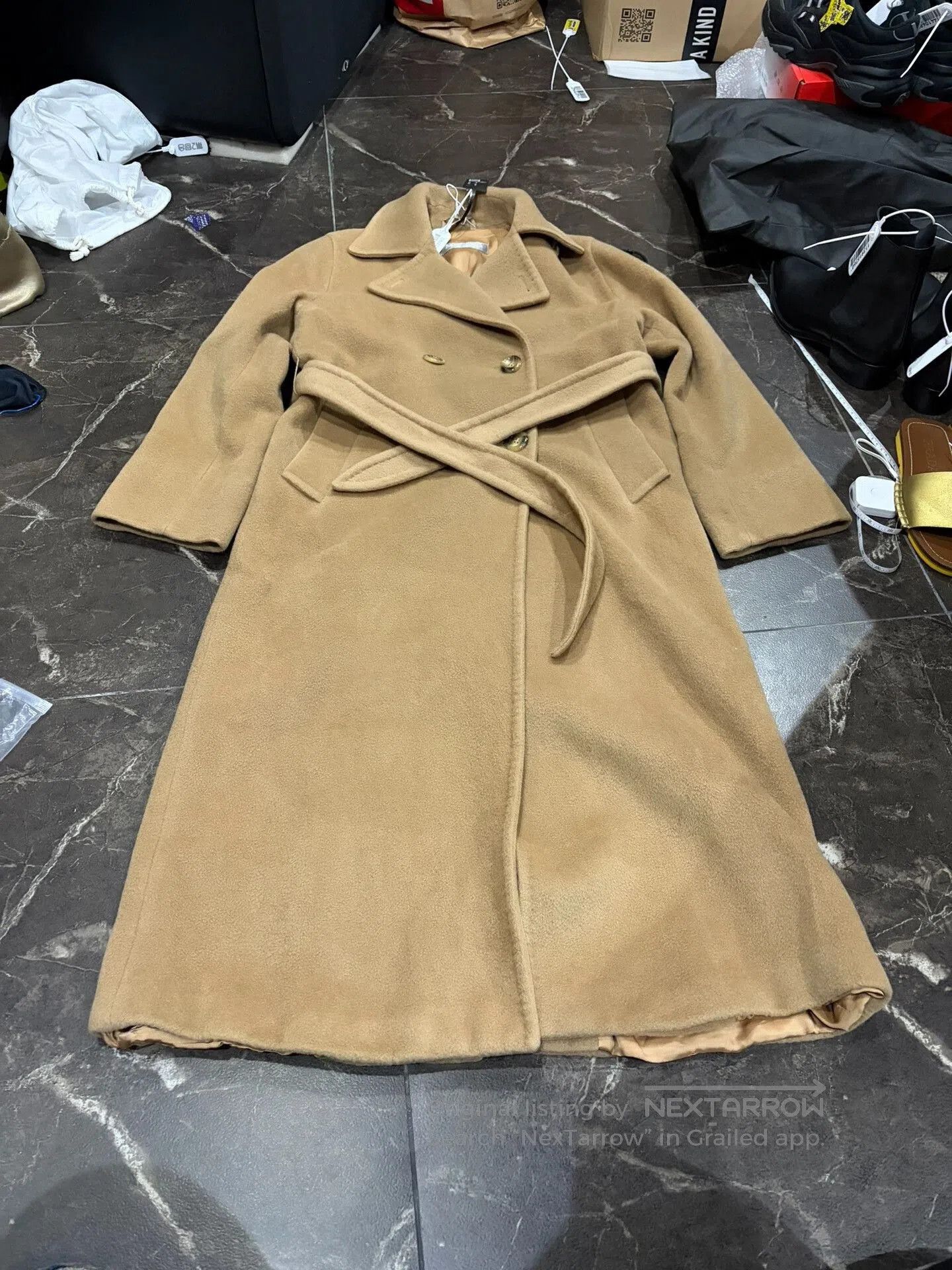 Max Mara Maxmara Camel Wool Double. Size XS / US 0-2 / IT 36-38 - 1 Thumbnail