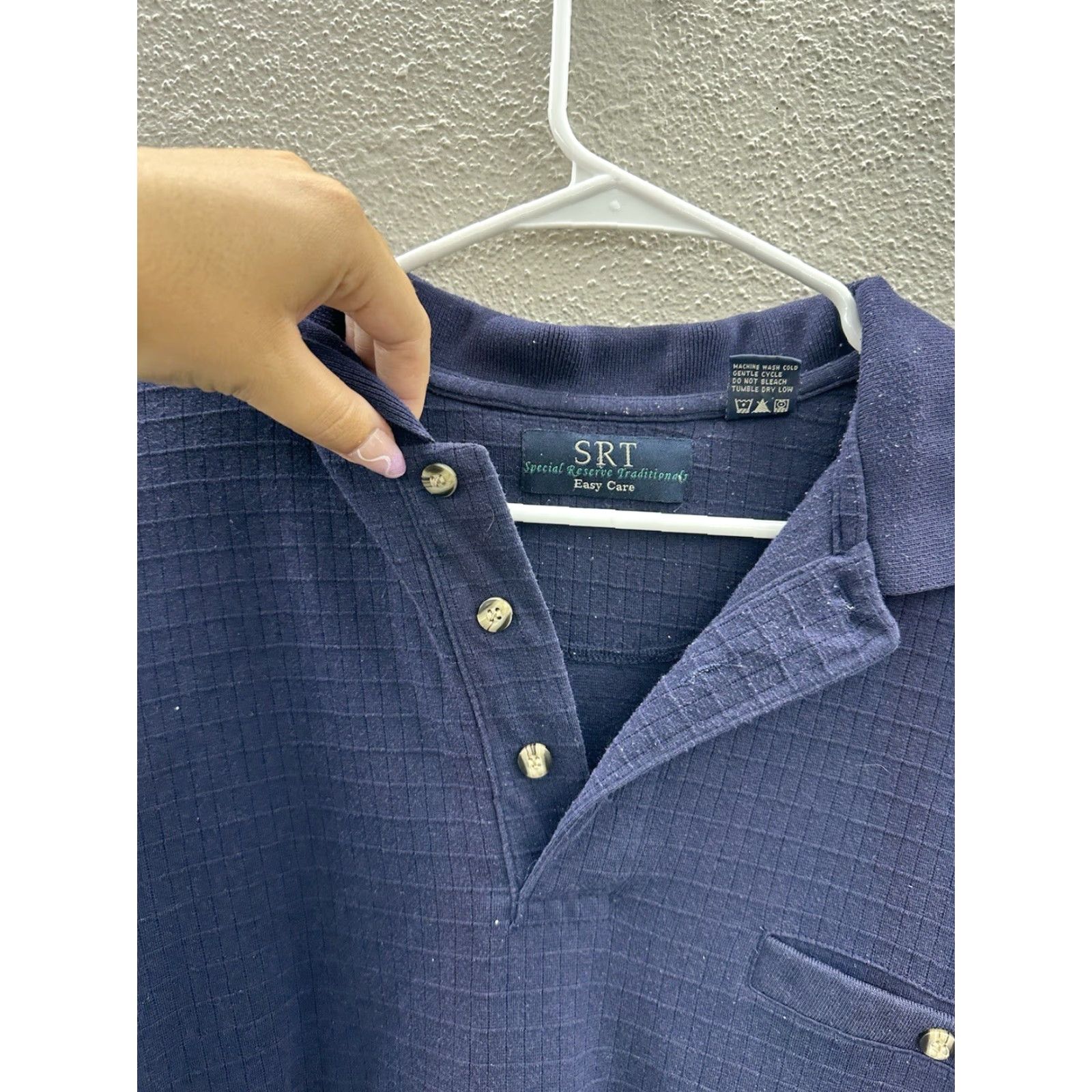 Vintage VINTAGE Special Reserve Traditional SRT Mens Shirt XLT Blue Long Sleeve Henley VTG Shirt Mens Blue SRT 80s 90s Beach Size US XL / EU 56 / 4 - 3 Thumbnail