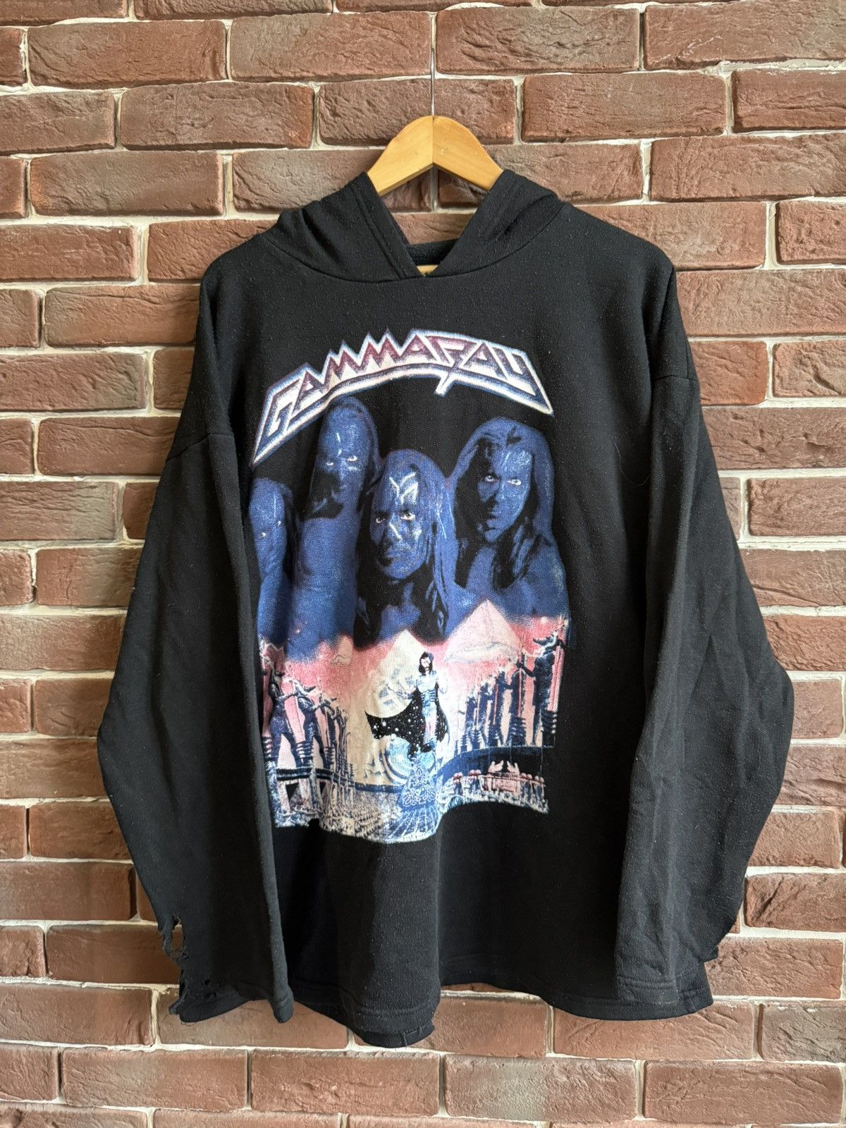 Band Tees 90s Vintage Gamma Ray German Power Metal Band Hoodie Size US XL / EU 56 / 4 - 1 Thumbnail