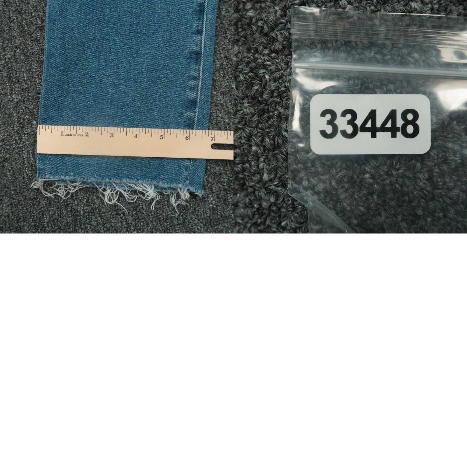 Frank & Eileen Frank Eileen Jeans Womens 29 Blue Cork Frayed Raw Hem Straight 29x26 Denim 5-Pocket Regular Stretch Modern Medium Blue Men’s/Women’s (adjusted) Size 29" - 9 Thumbnail